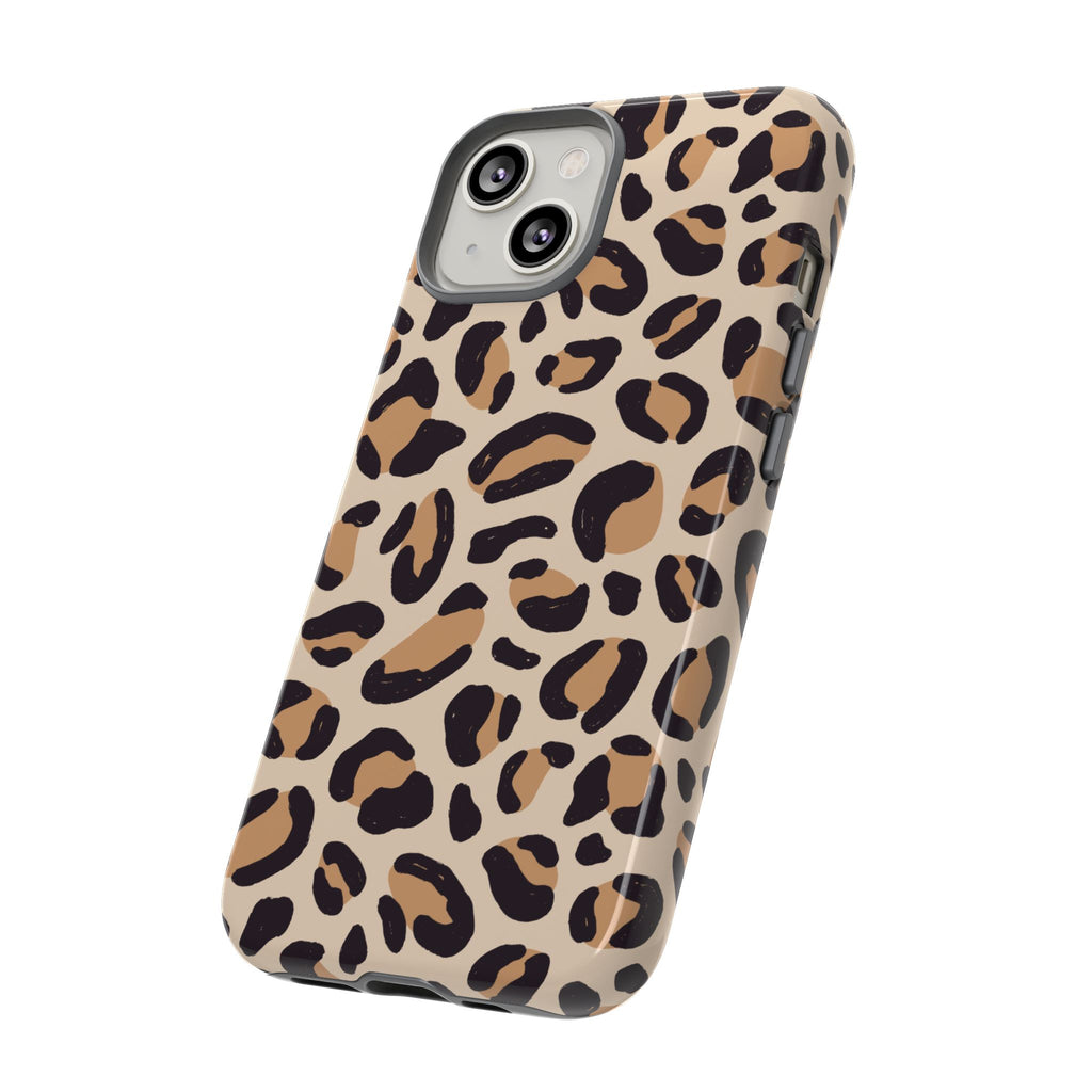 Leopard Print Tough Phone Case — Stylish Protective Phone Cover