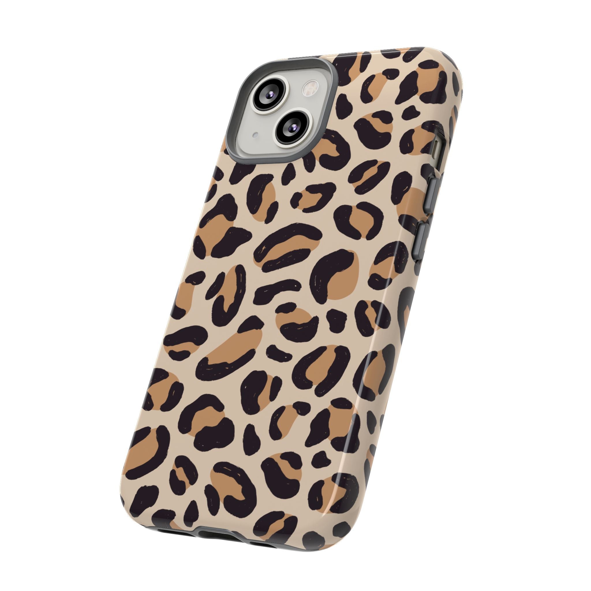 Leopard Print Tough Phone Case — Stylish Protective Phone Cover