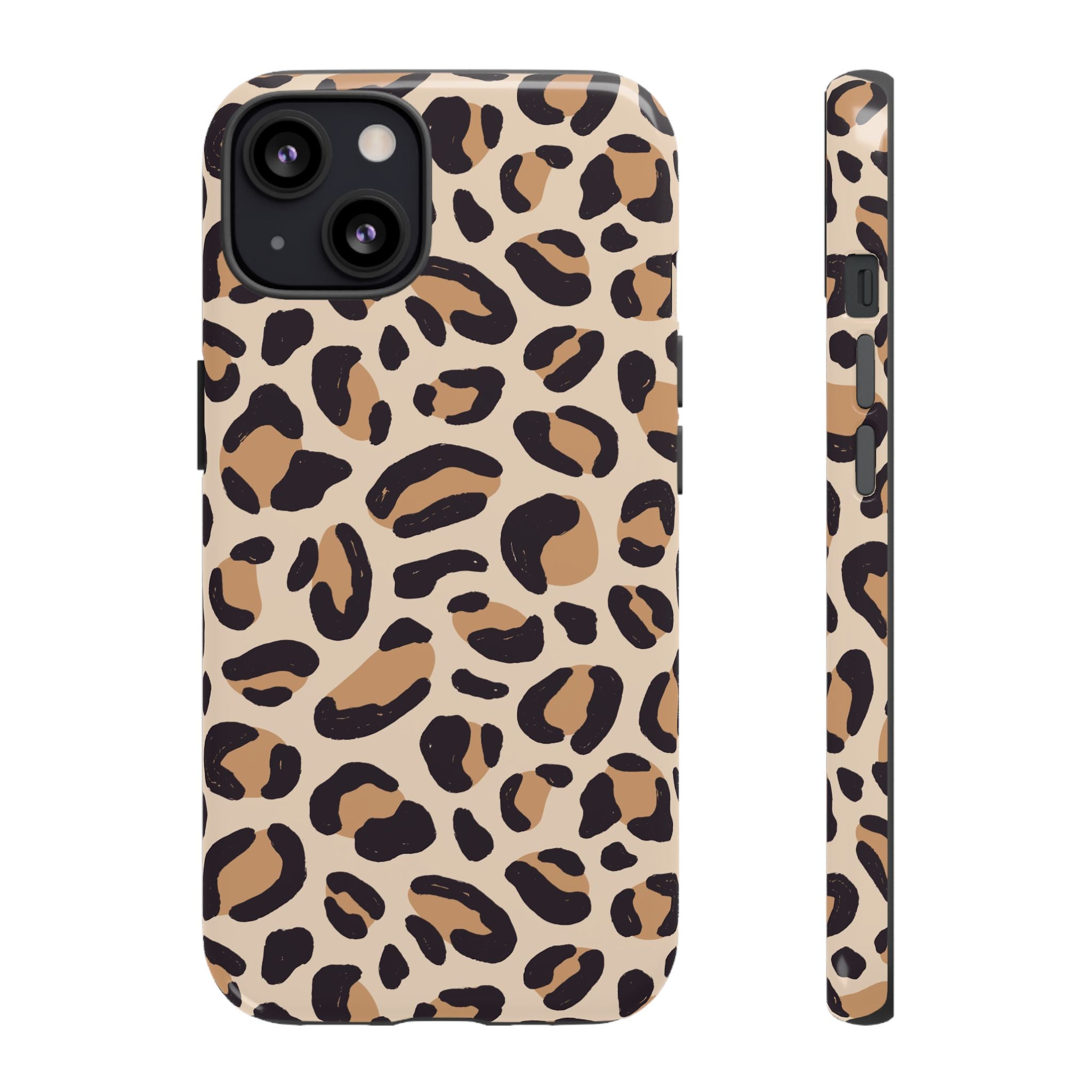 Leopard Print Tough Phone Case — Stylish Protective Phone Cover