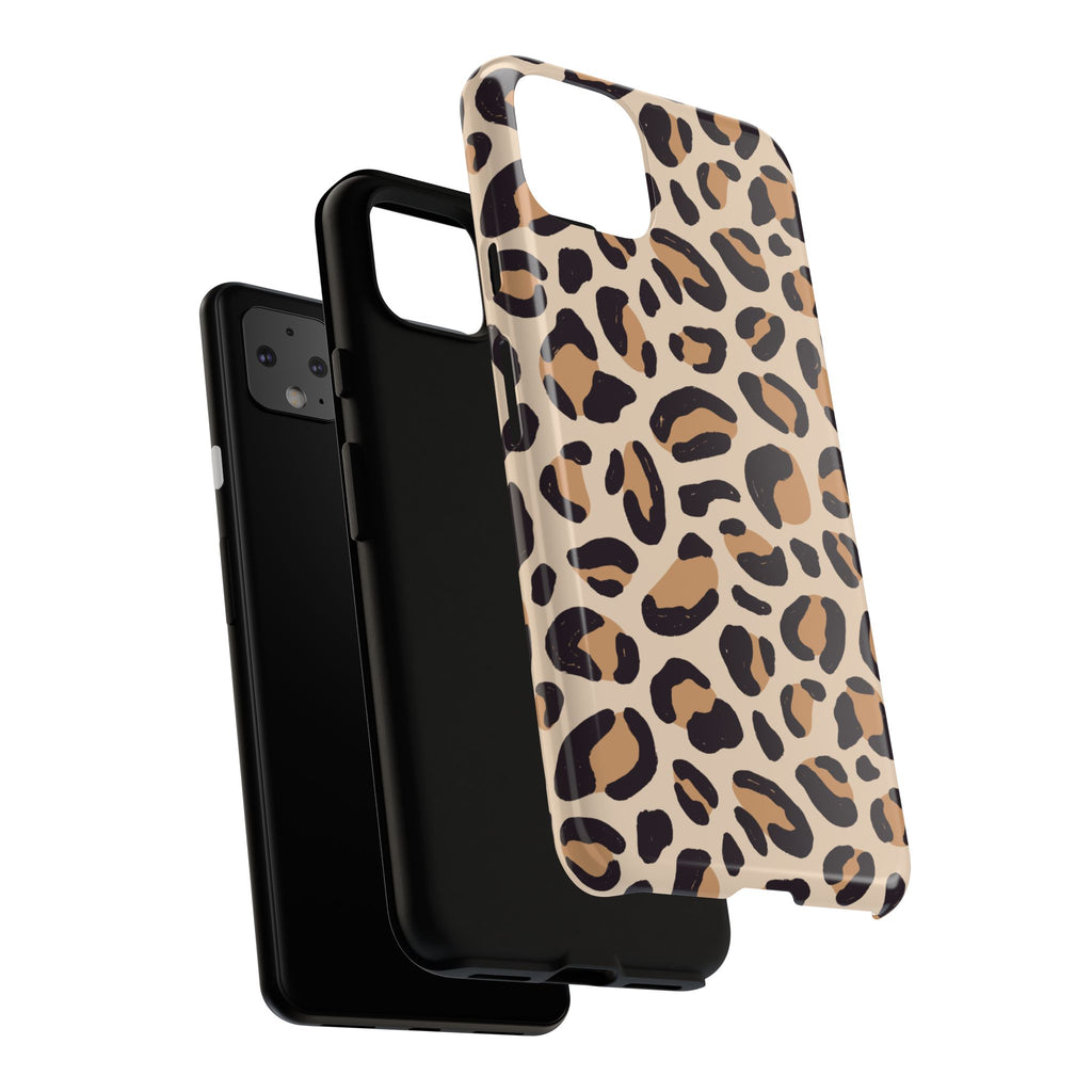 Leopard Print Tough Phone Case — Stylish Protective Phone Cover
