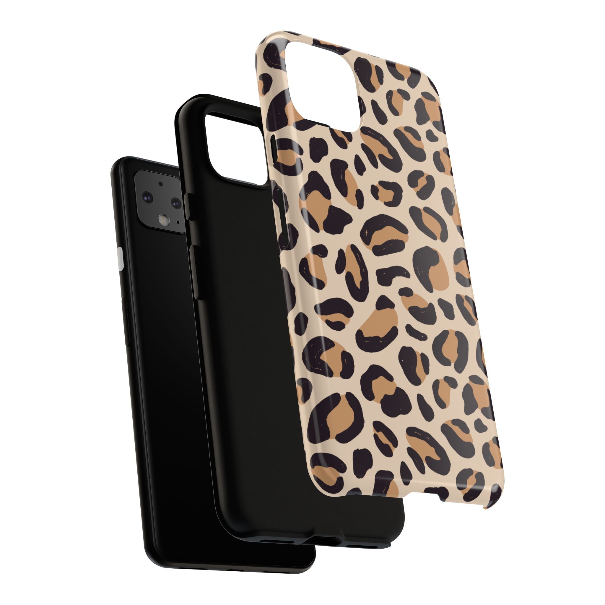 Leopard Print Tough Phone Case — Stylish Protective Phone Cover
