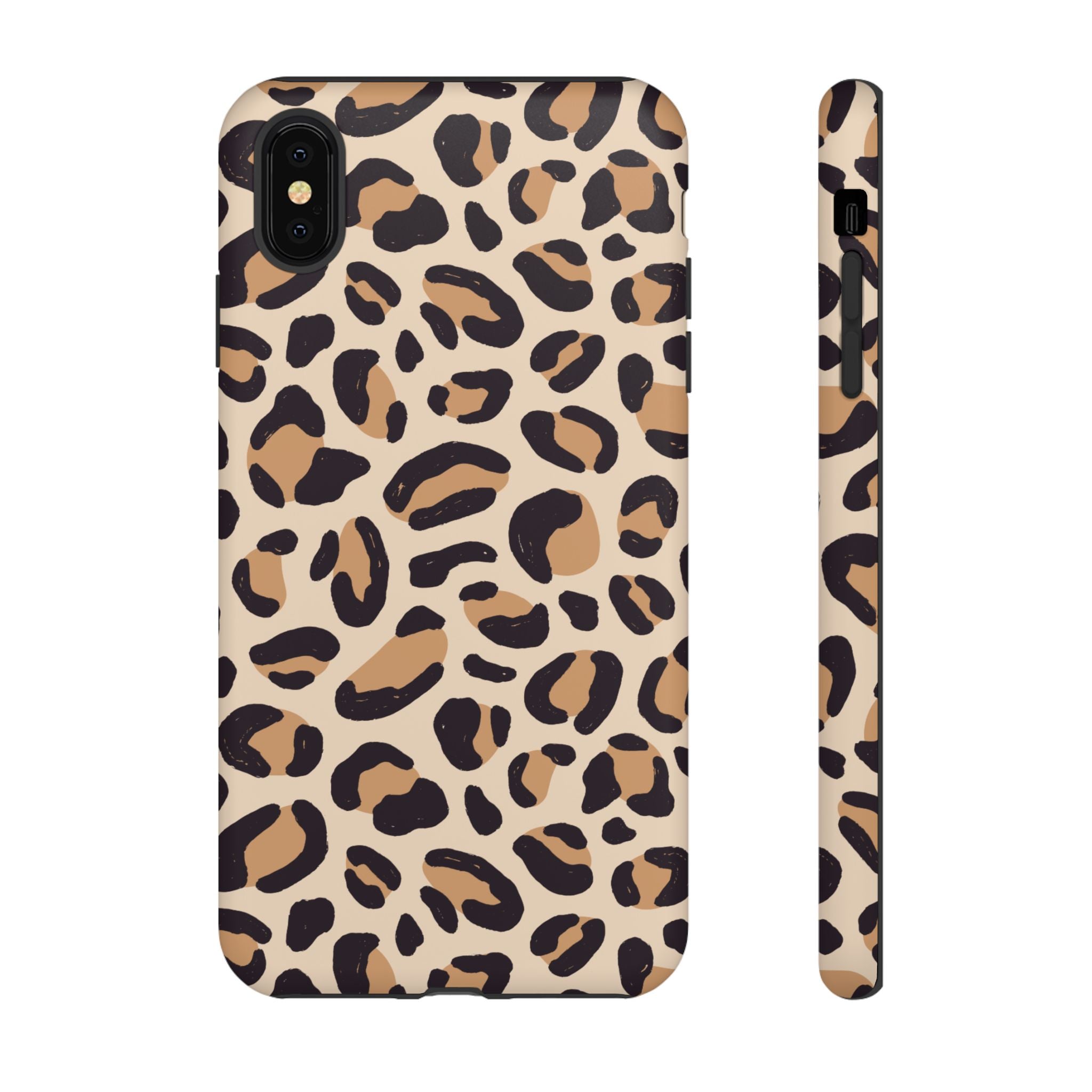Leopard Print Tough Phone Case — Stylish Protective Phone Cover