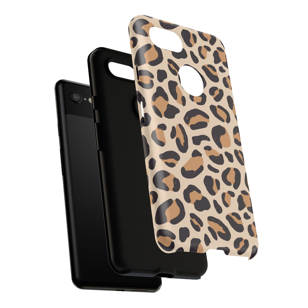 Leopard Print Tough Phone Case — Stylish Protective Phone Cover