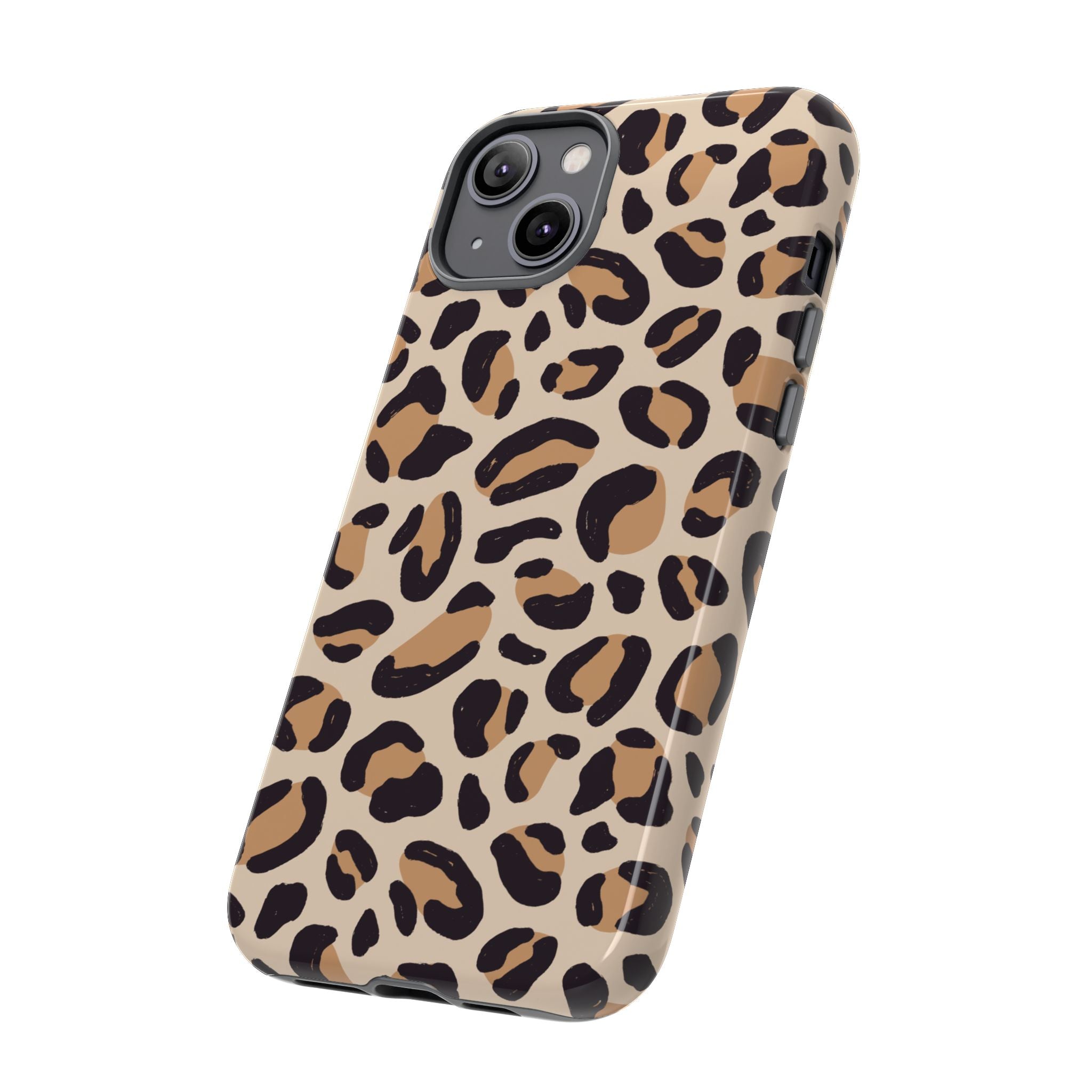Leopard Print Tough Phone Case — Stylish Protective Phone Cover