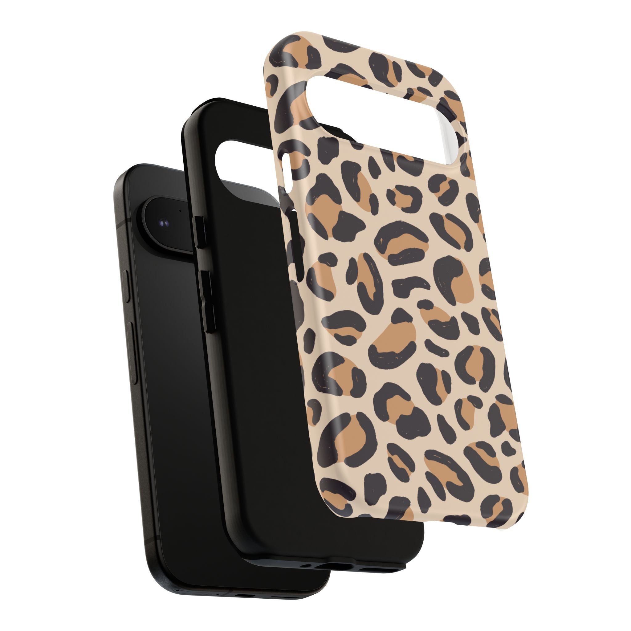 Leopard Print Tough Phone Case — Stylish Protective Phone Cover