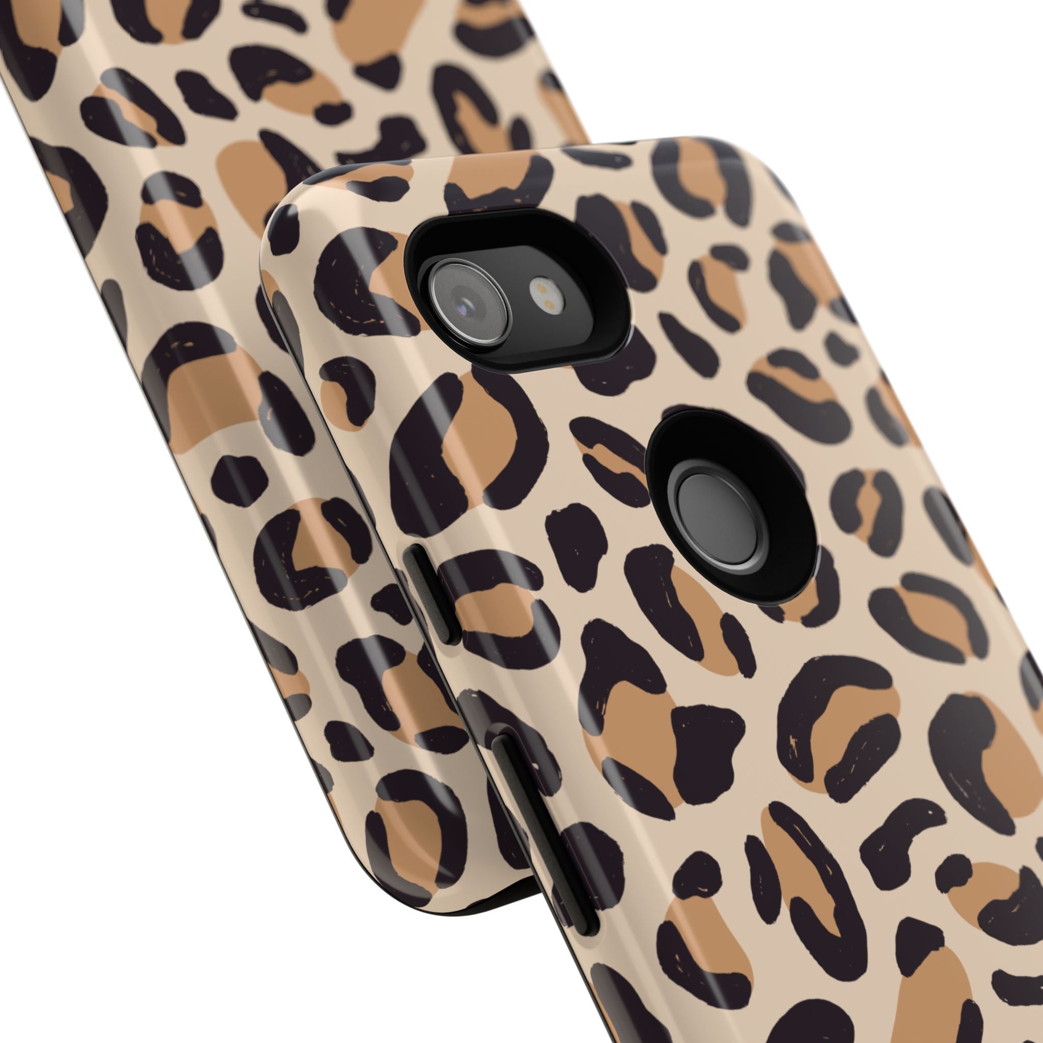 Leopard Print Tough Phone Case — Stylish Protective Phone Cover