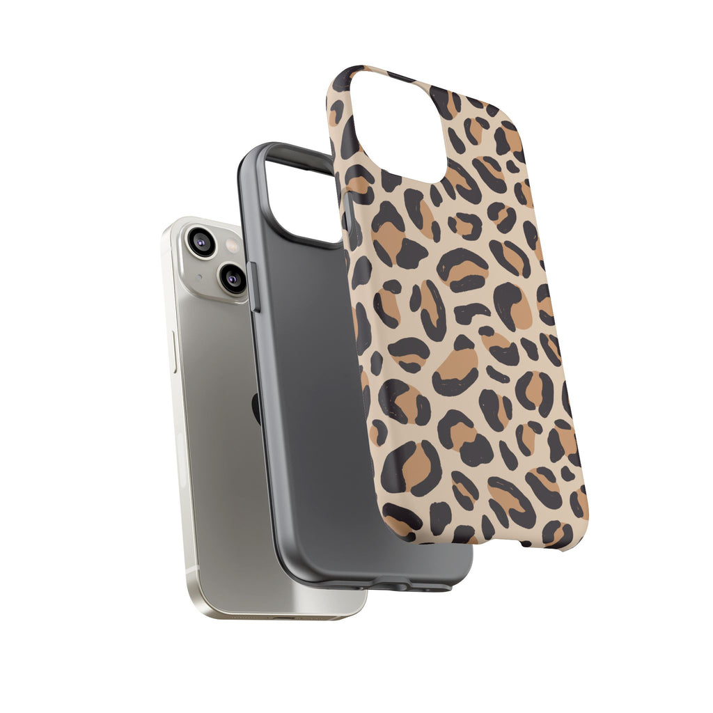 Leopard Print Tough Phone Case — Stylish Protective Phone Cover