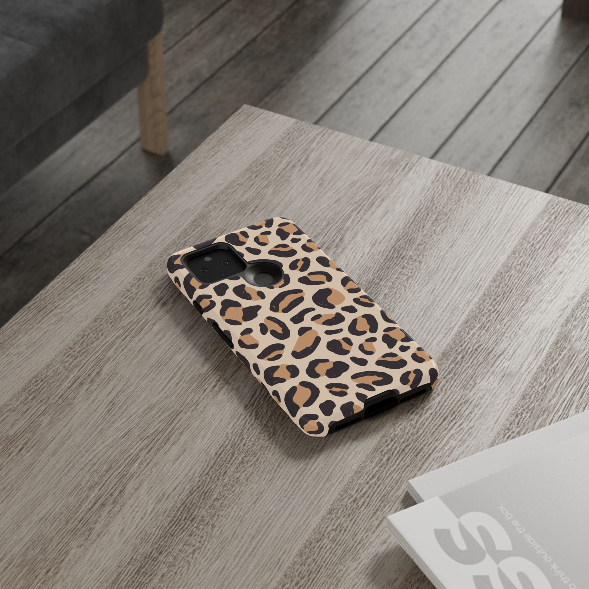 Leopard Print Tough Phone Case — Stylish Protective Phone Cover