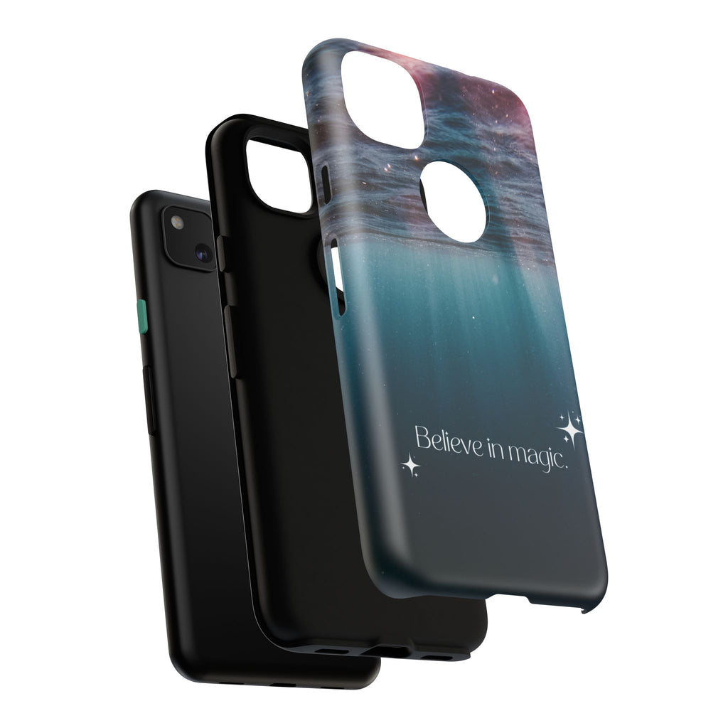 Believe in Magic Phone Case — Galaxy Ocean Phone Case