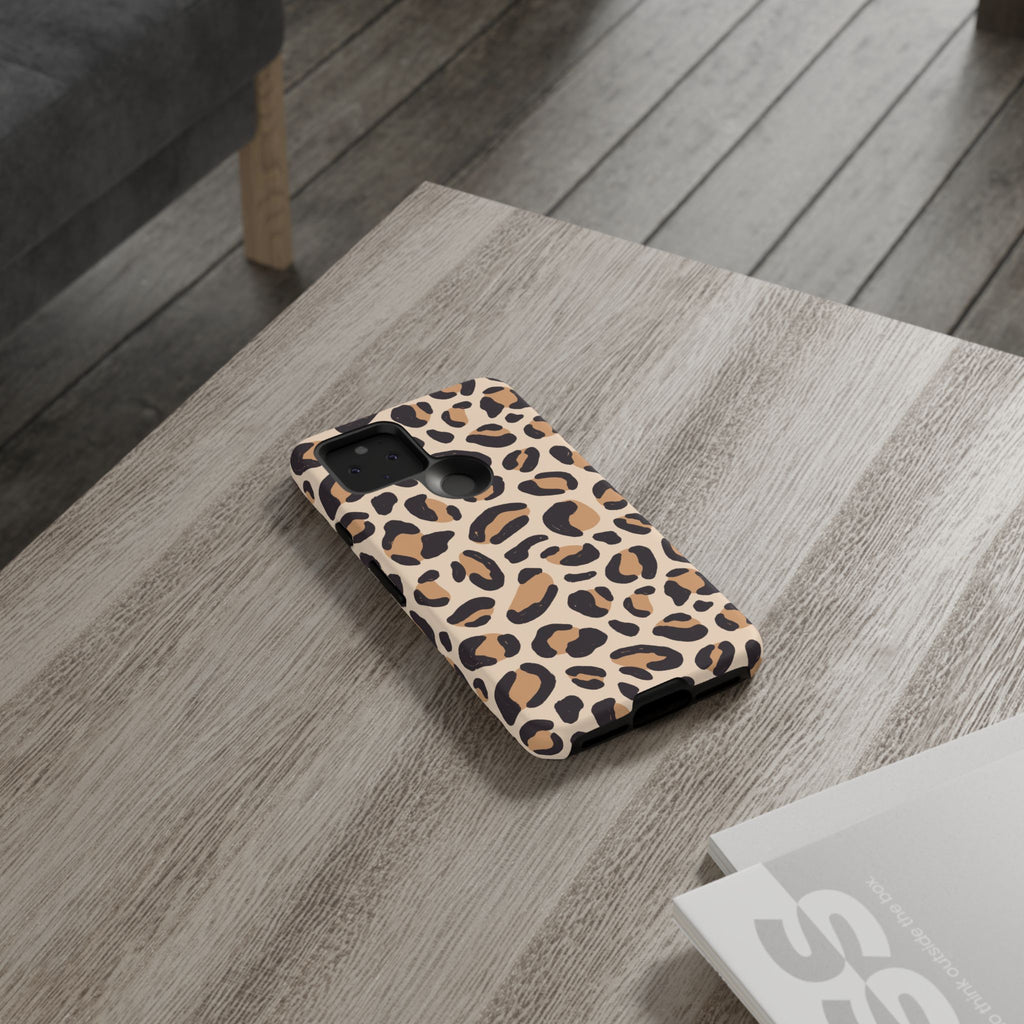 Leopard Print Tough Phone Case — Stylish Protective Phone Cover