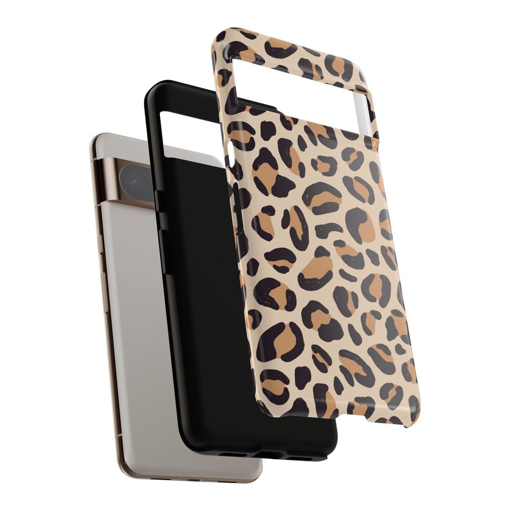 Leopard Print Tough Phone Case — Stylish Protective Phone Cover