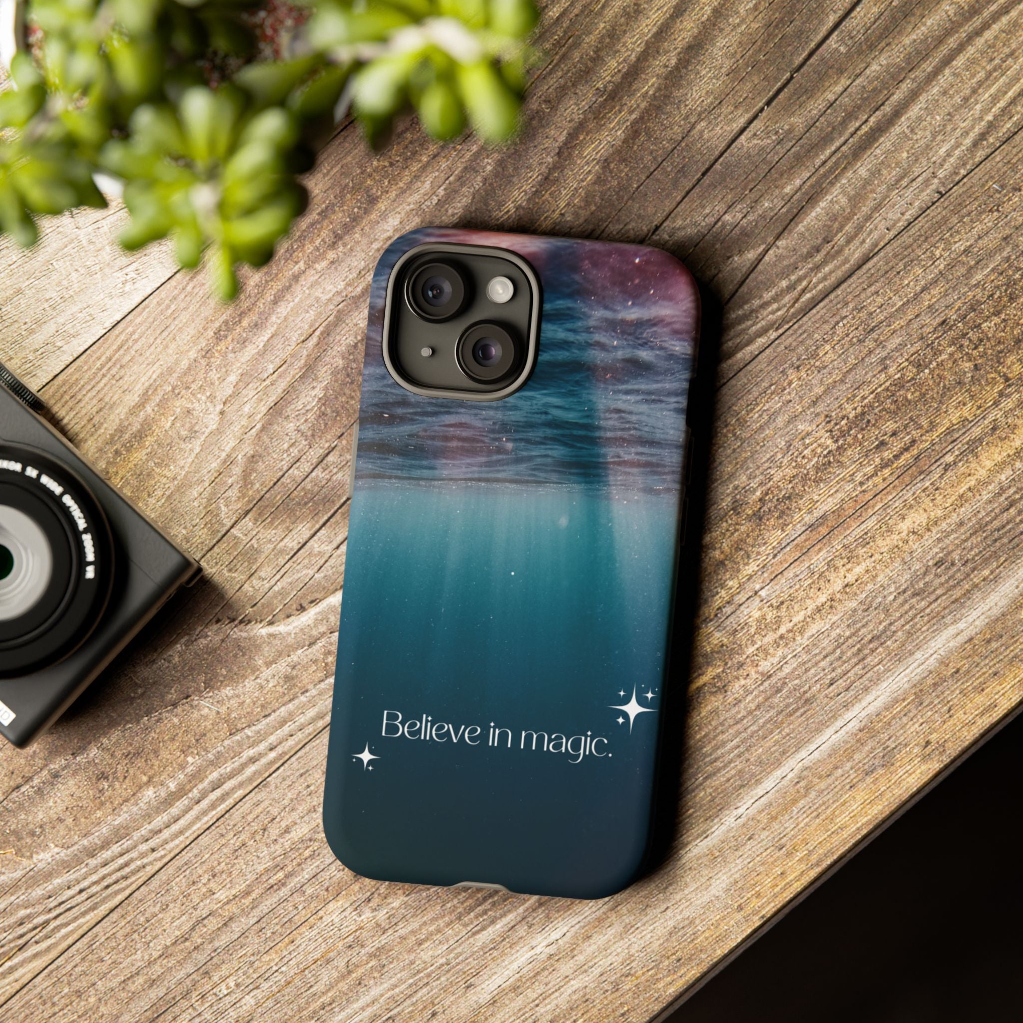 Believe in Magic Phone Case — Galaxy Ocean Phone Case