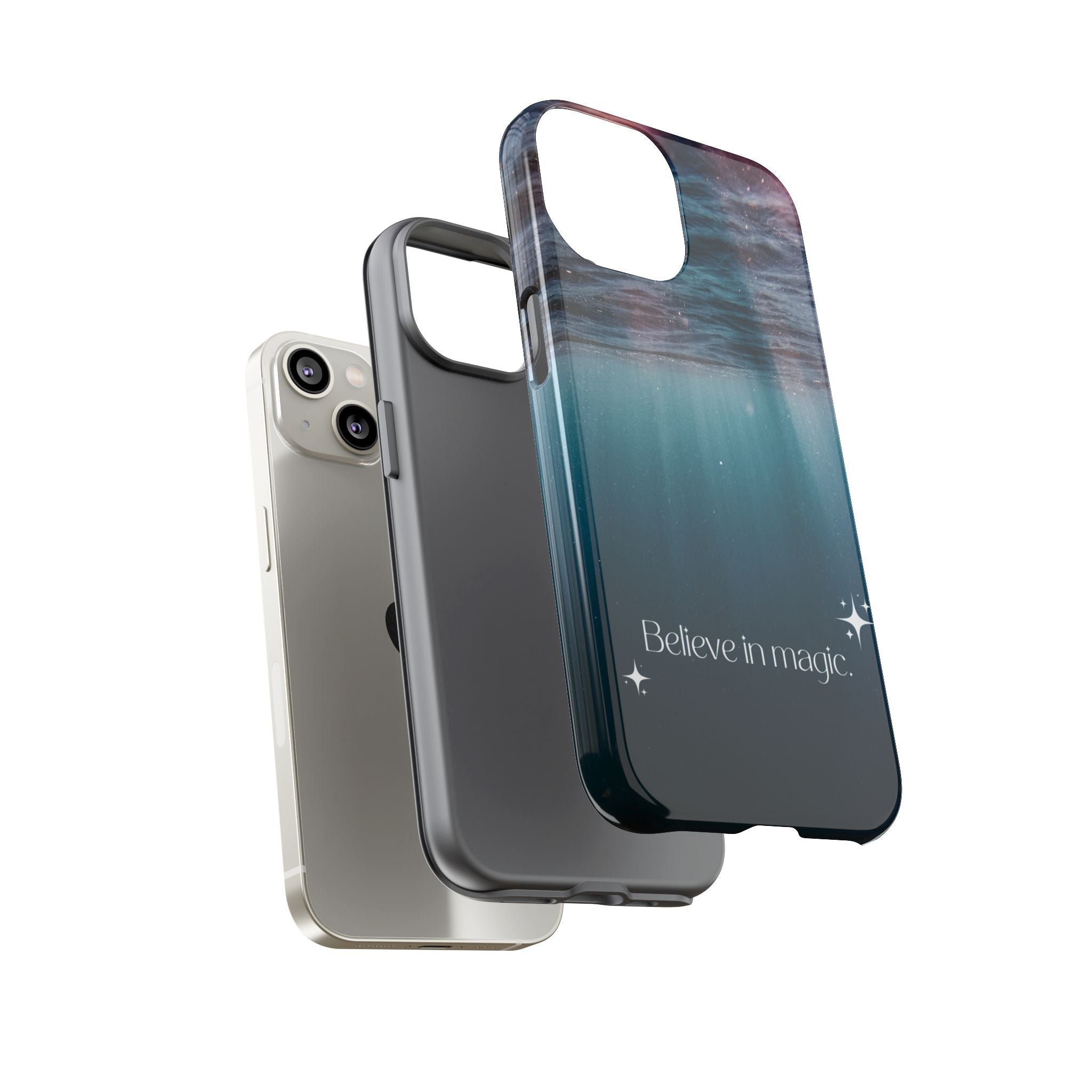 Believe in Magic Phone Case — Galaxy Ocean Phone Case