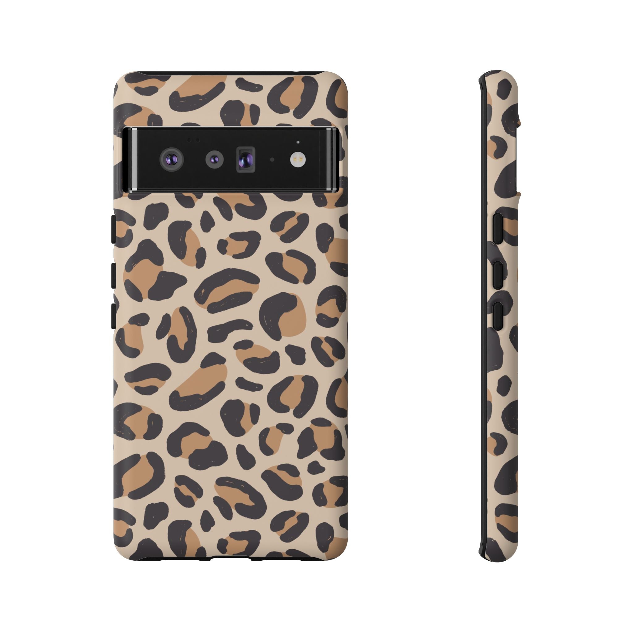 Leopard Print Tough Phone Case — Stylish Protective Phone Cover