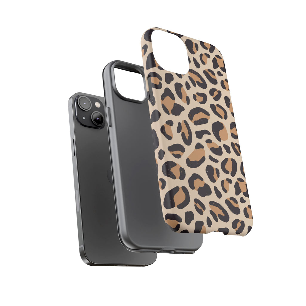 Leopard Print Tough Phone Case — Stylish Protective Phone Cover