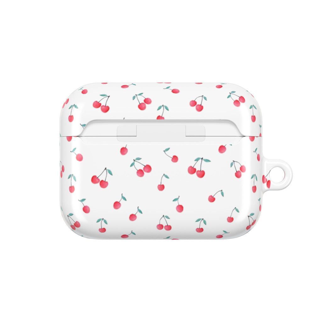 Cherry Pattern AirPod Case — Cute Retro Cherry Silicone AirPods Case
