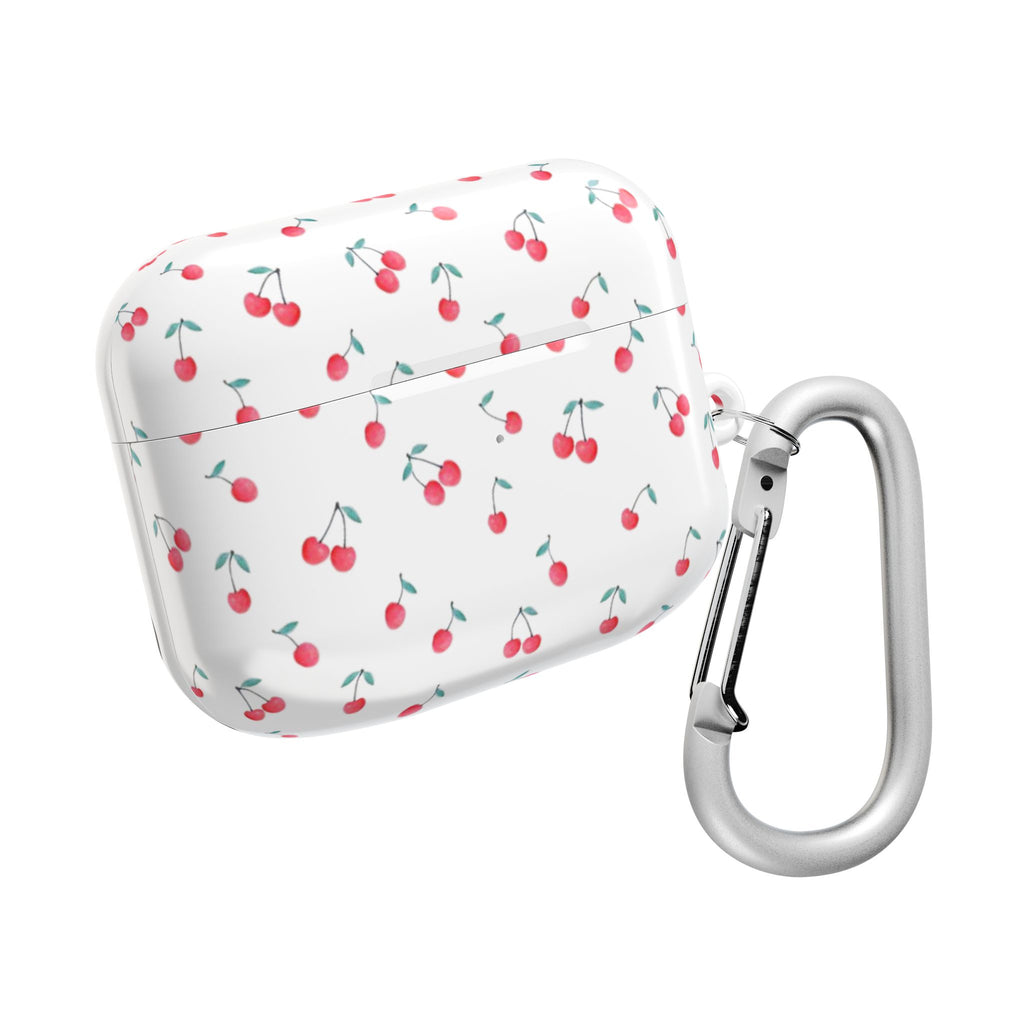 Cherry Pattern AirPod Case — Cute Retro Cherry Silicone AirPods Case