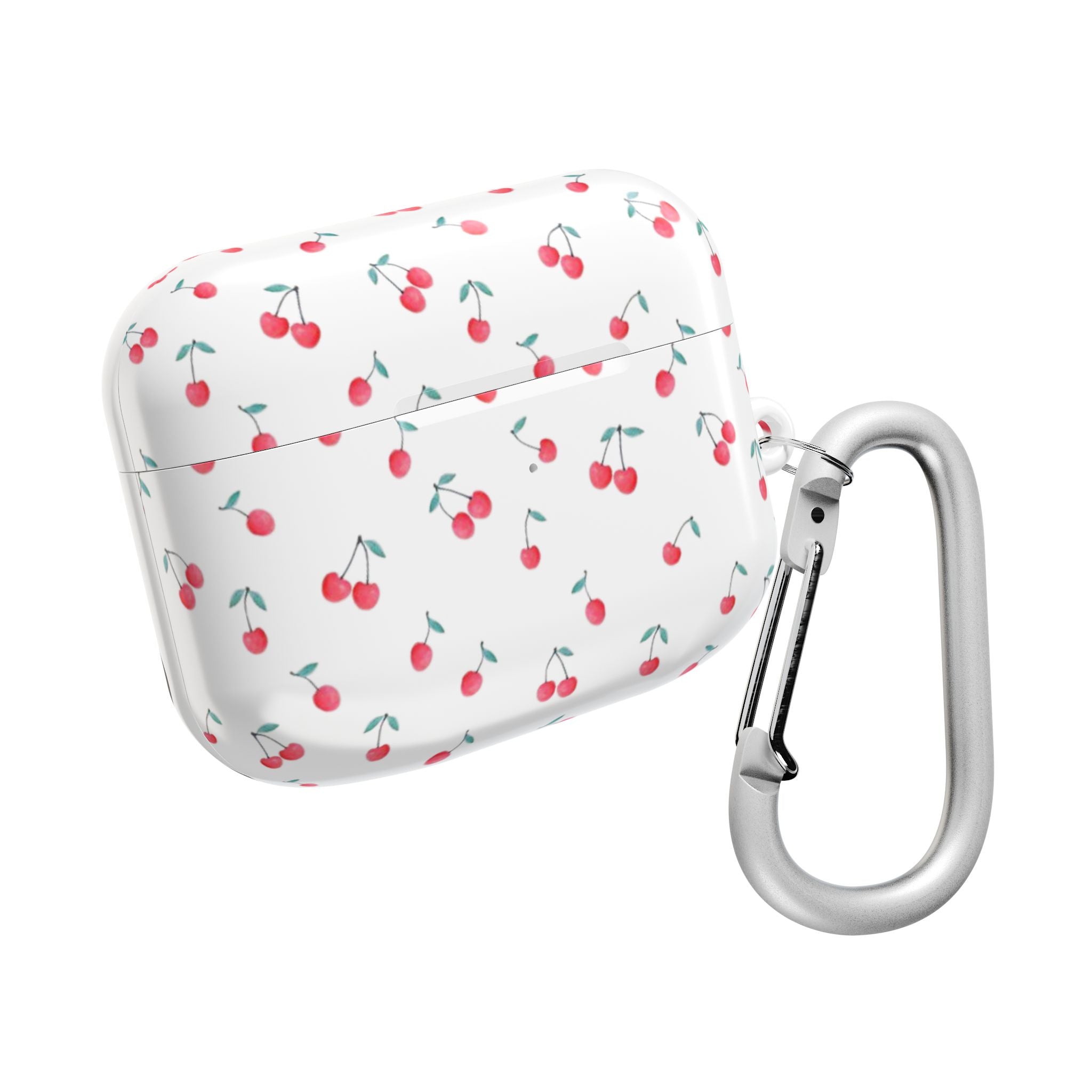 Cherry Pattern AirPod Case — Cute Retro Cherry Silicone AirPods Case