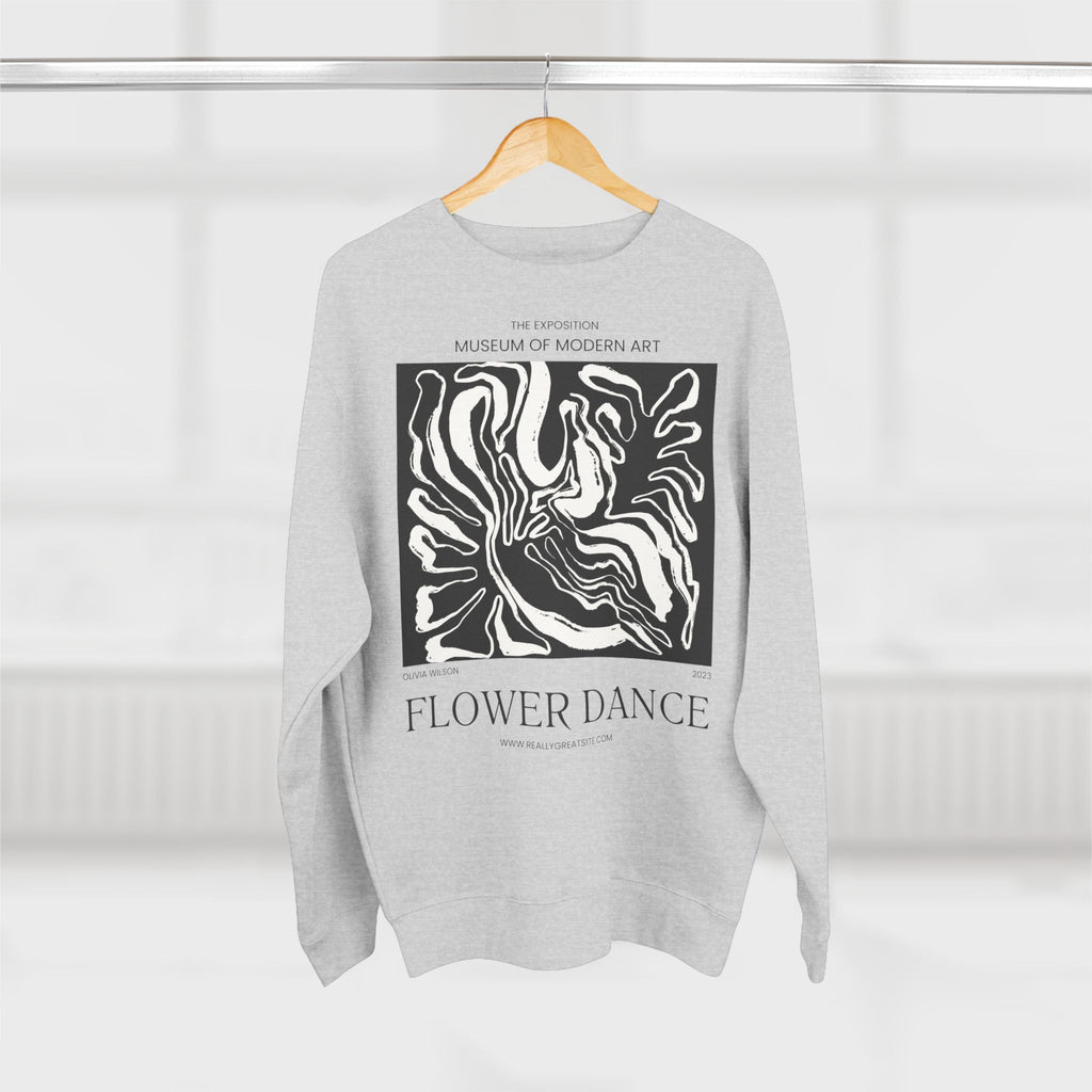 Flower Dance Crewneck Sweatshirt — Abstract Museum Art Graphic