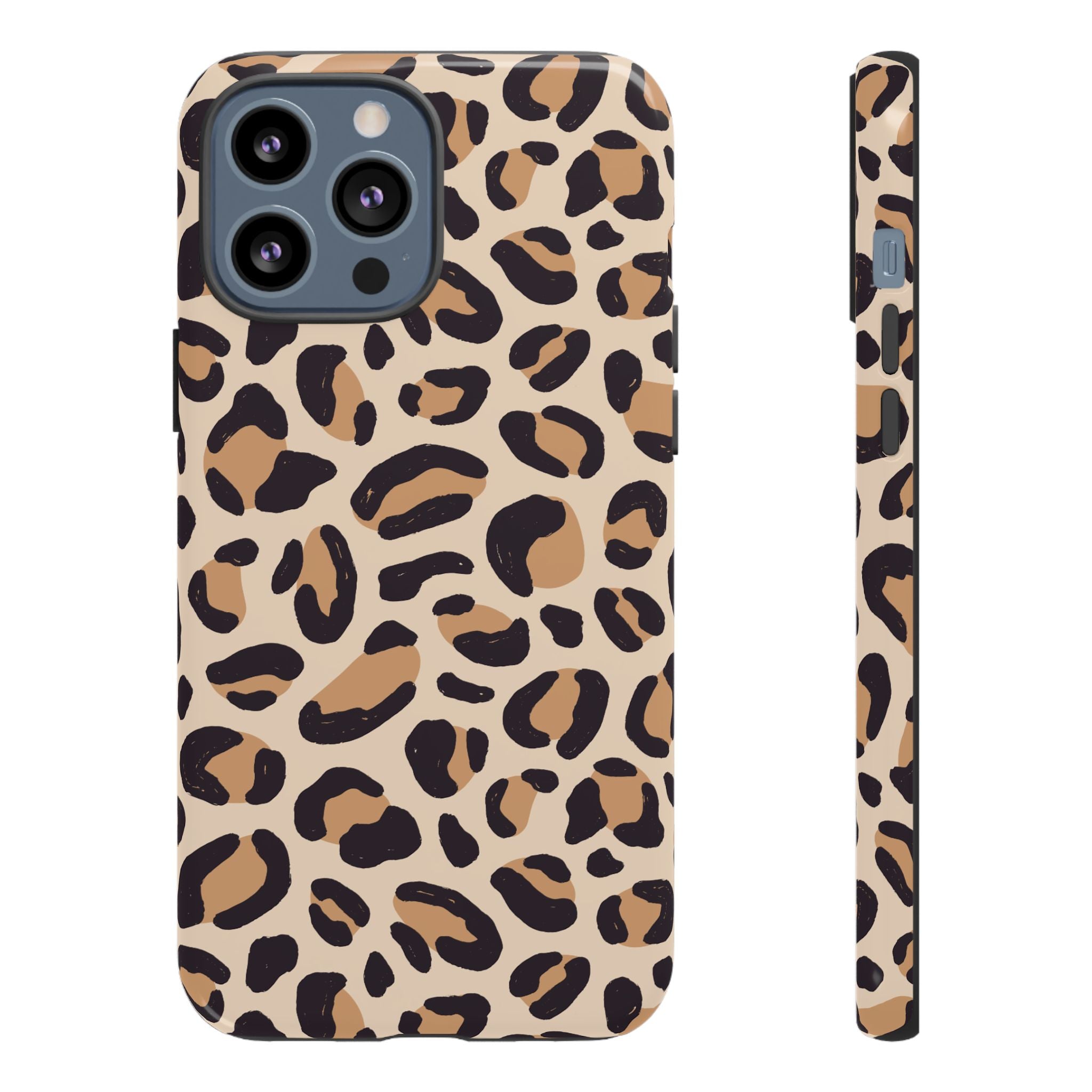 Leopard Print Tough Phone Case — Stylish Protective Phone Cover