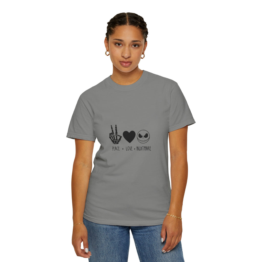 Peace • Love • Nightmare T-Shirt — Jack Skellington Inspired Graphic Tee