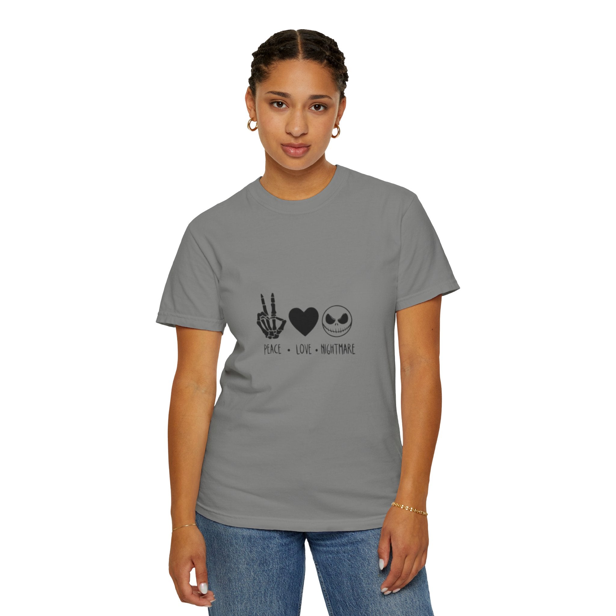 Peace • Love • Nightmare T-Shirt — Jack Skellington Inspired Graphic Tee