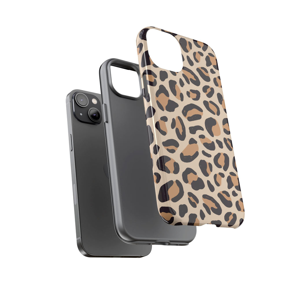 Leopard Print Tough Phone Case — Stylish Protective Phone Cover