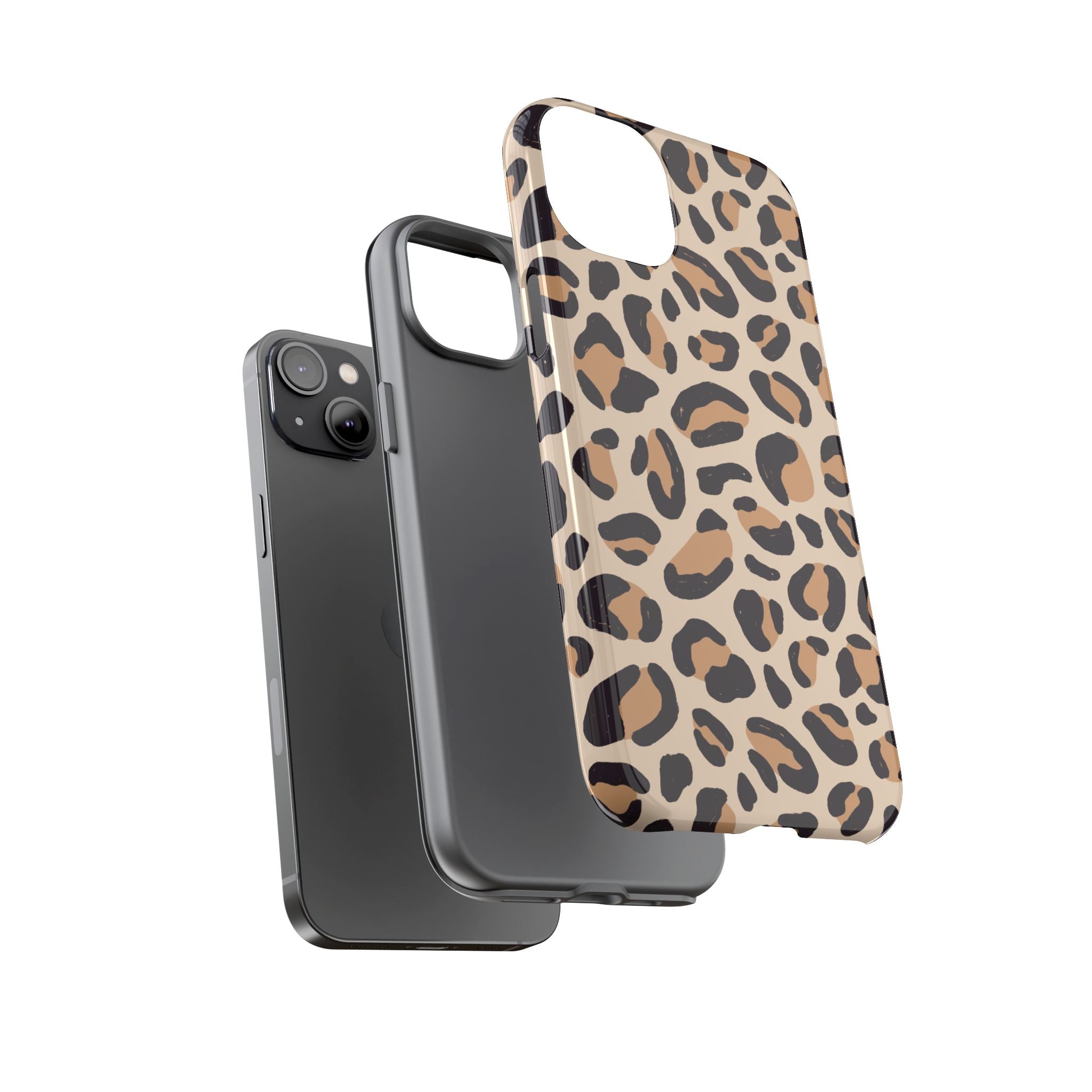 Leopard Print Tough Phone Case — Stylish Protective Phone Cover