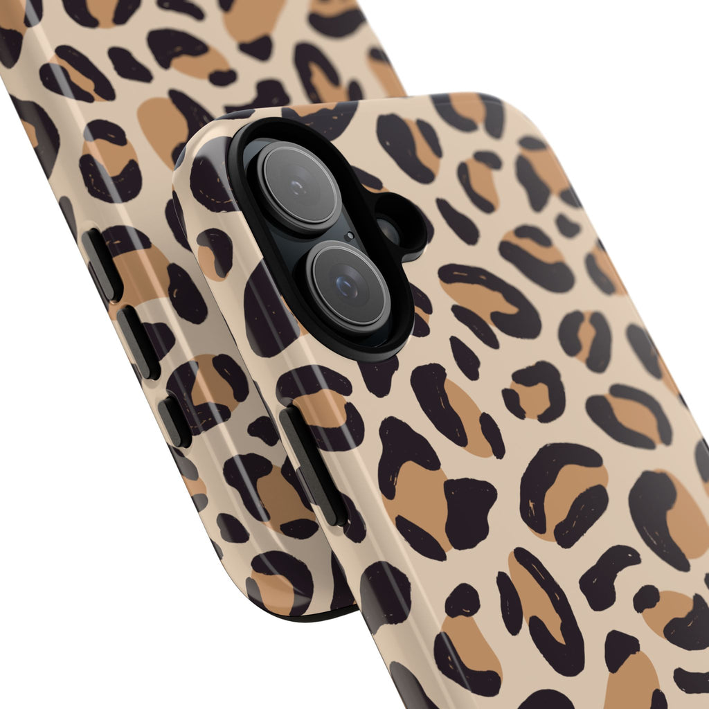 Leopard Print Tough Phone Case — Stylish Protective Phone Cover