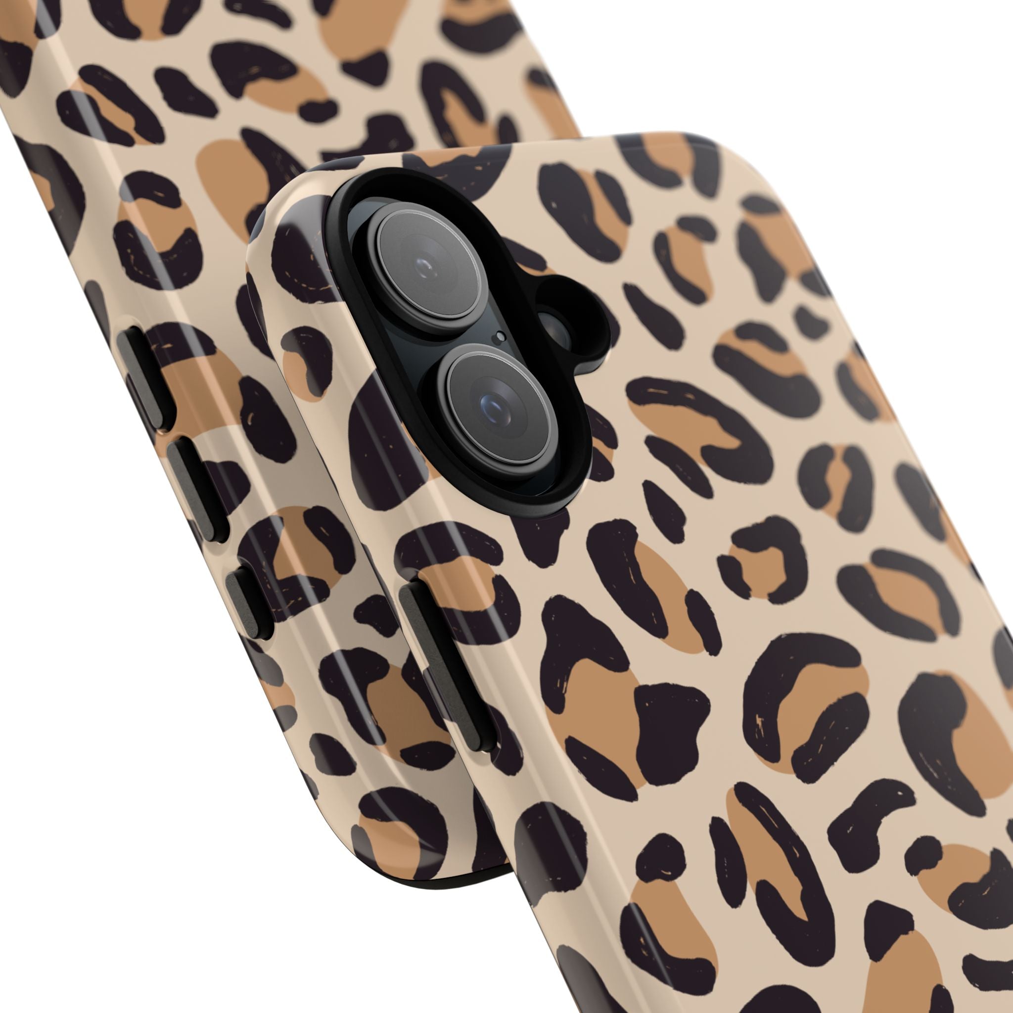 Leopard Print Tough Phone Case — Stylish Protective Phone Cover