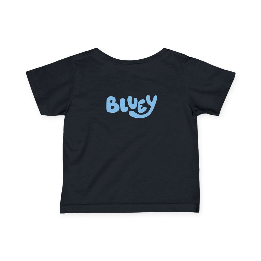 Bluey Family Infant Tee — Bluey Characters Front & Back Baby T‑Shirt