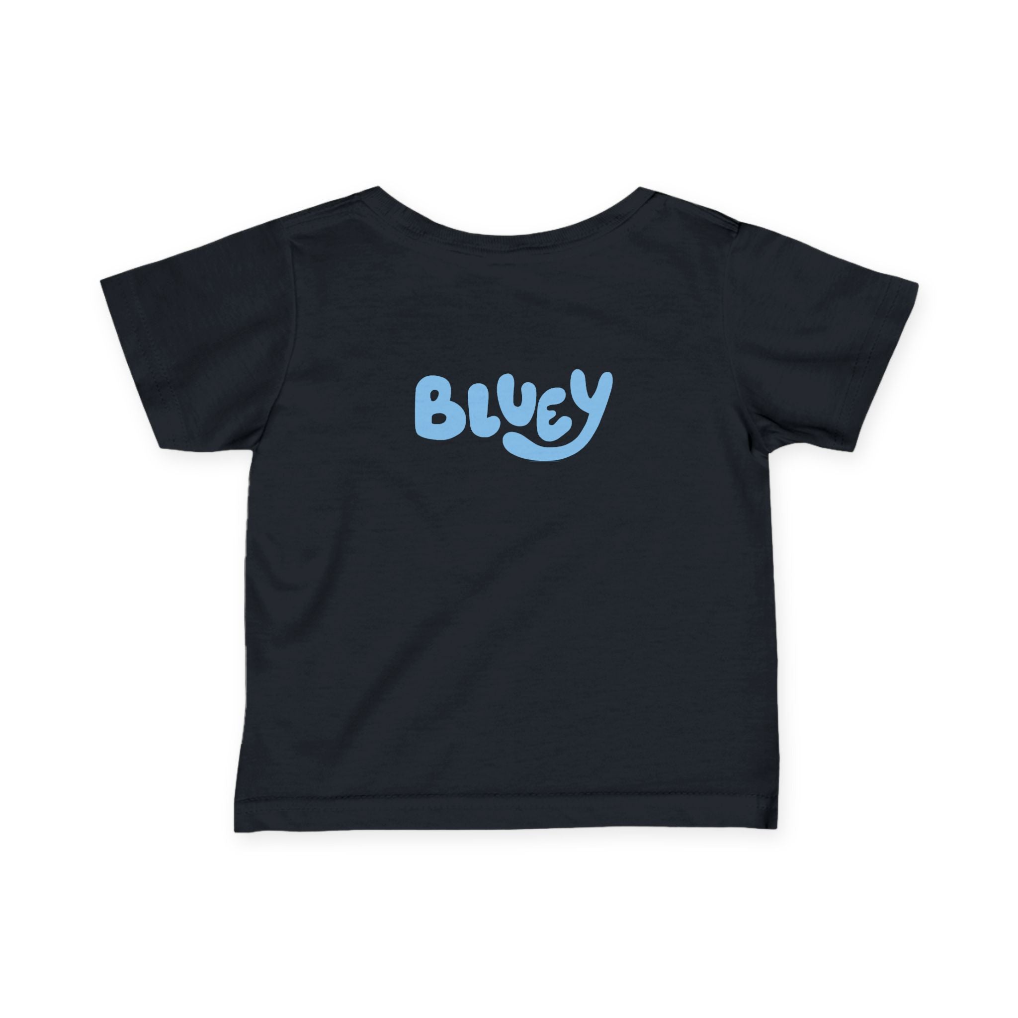 Bluey Family Infant Tee — Bluey Characters Front & Back Baby T‑Shirt