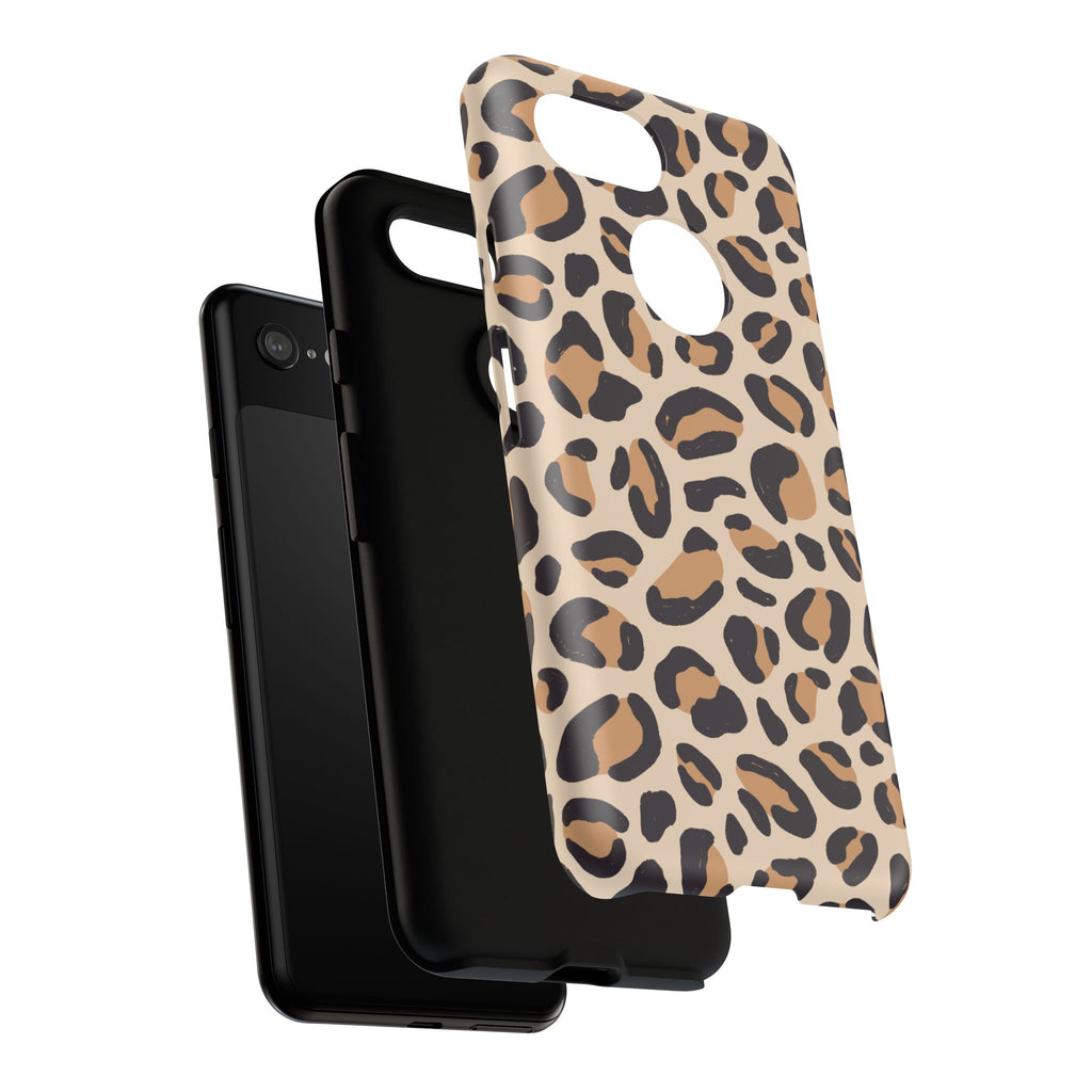 Leopard Print Tough Phone Case — Stylish Protective Phone Cover