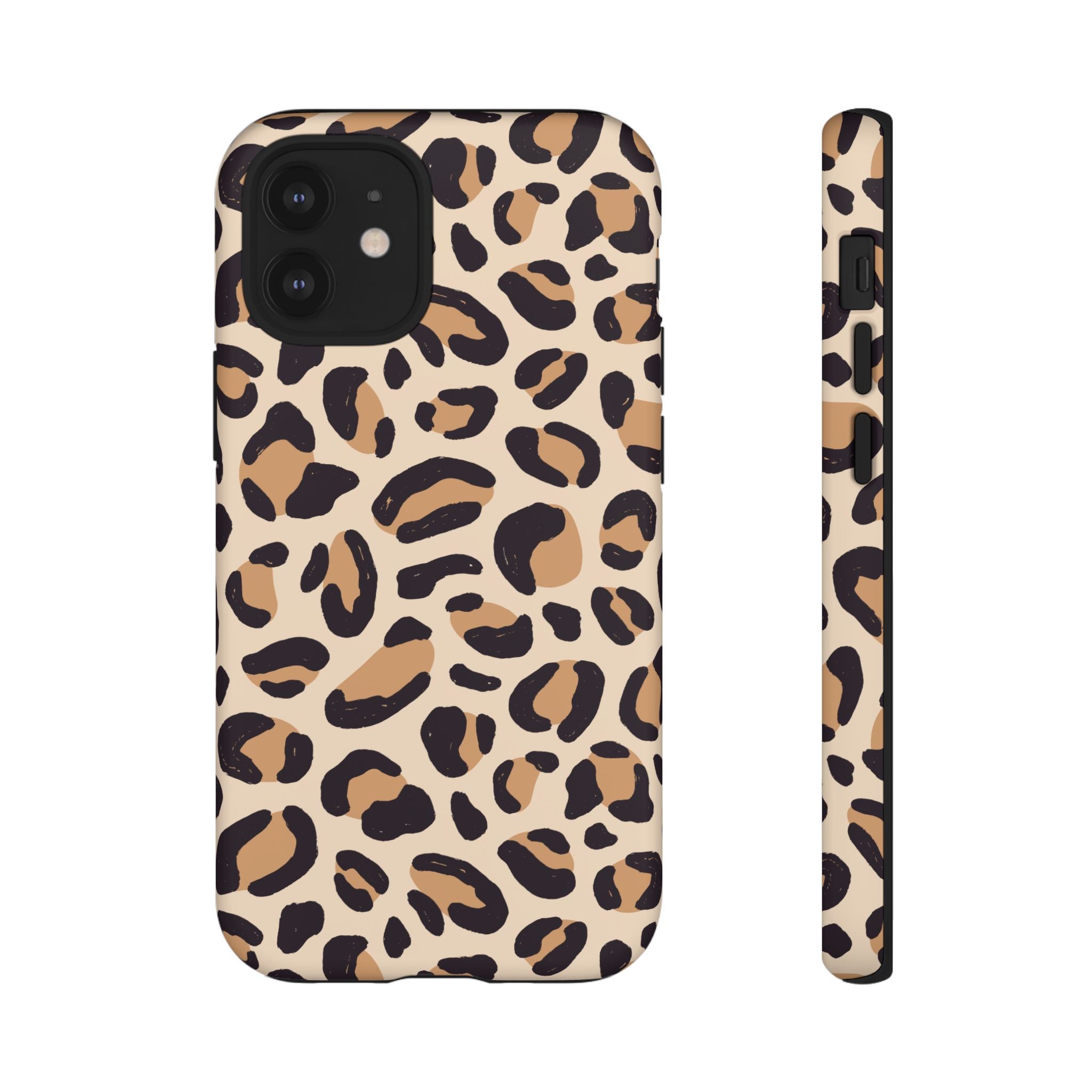 Leopard Print Tough Phone Case — Stylish Protective Phone Cover