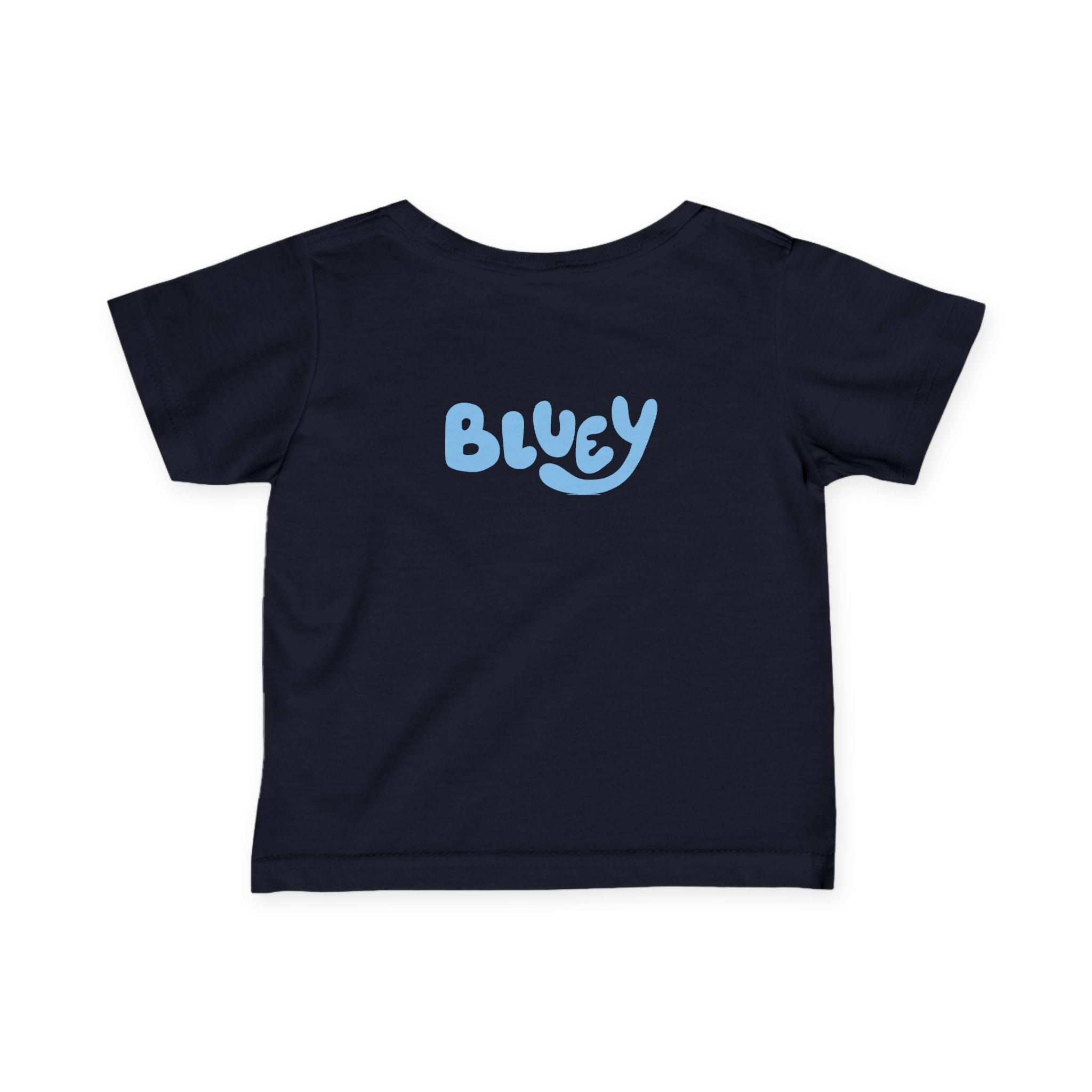 Bluey Family Infant Tee — Bluey Characters Front & Back Baby T‑Shirt