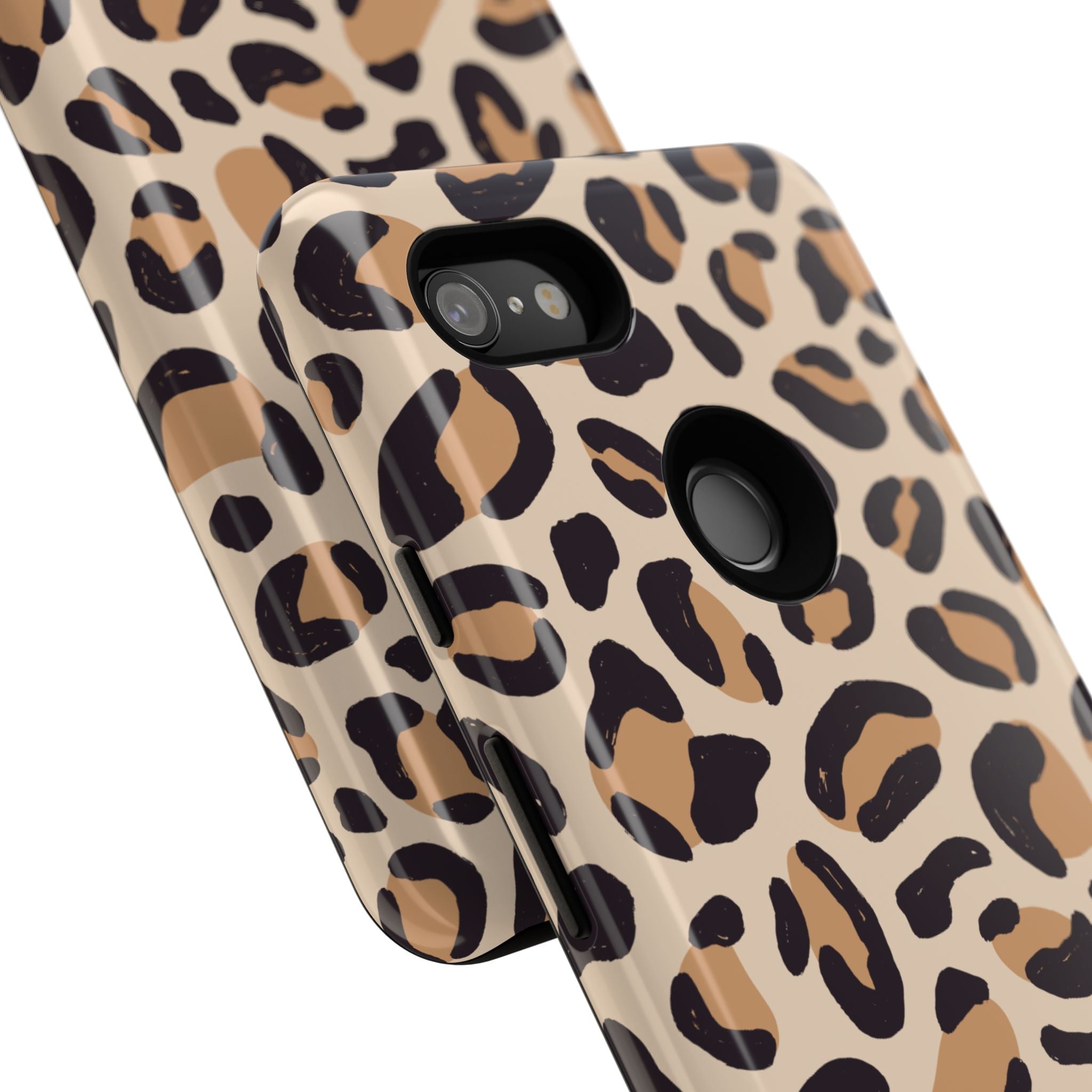 Leopard Print Tough Phone Case — Stylish Protective Phone Cover