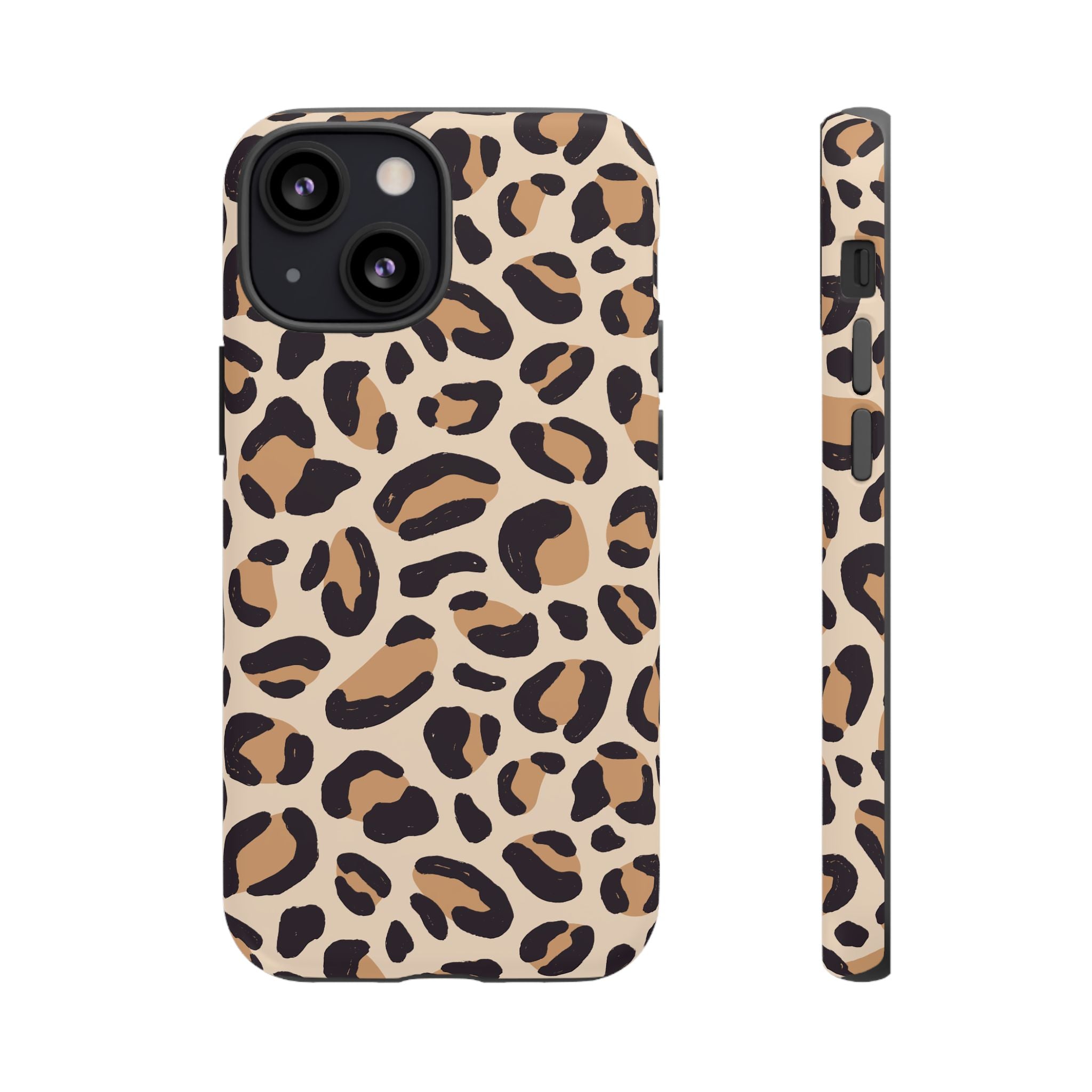 Leopard Print Tough Phone Case — Stylish Protective Phone Cover