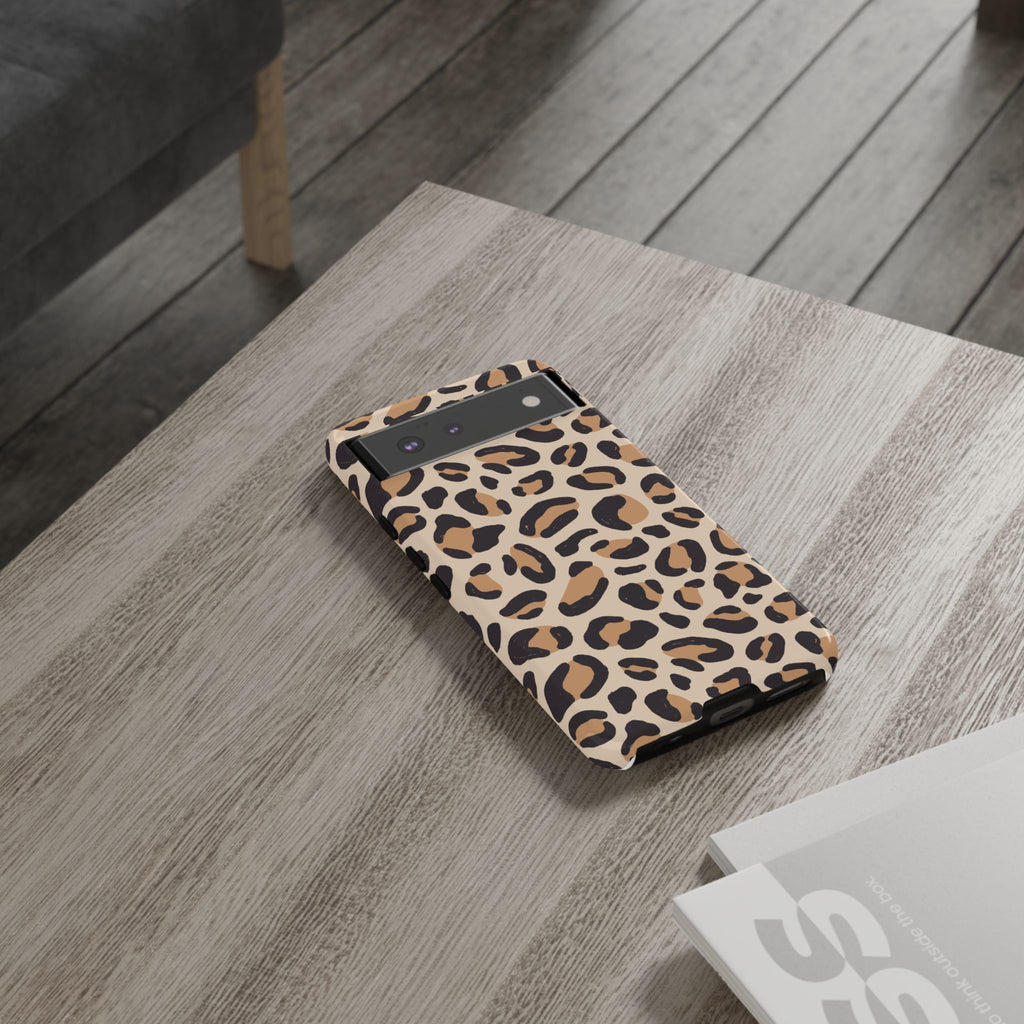 Leopard Print Tough Phone Case — Stylish Protective Phone Cover