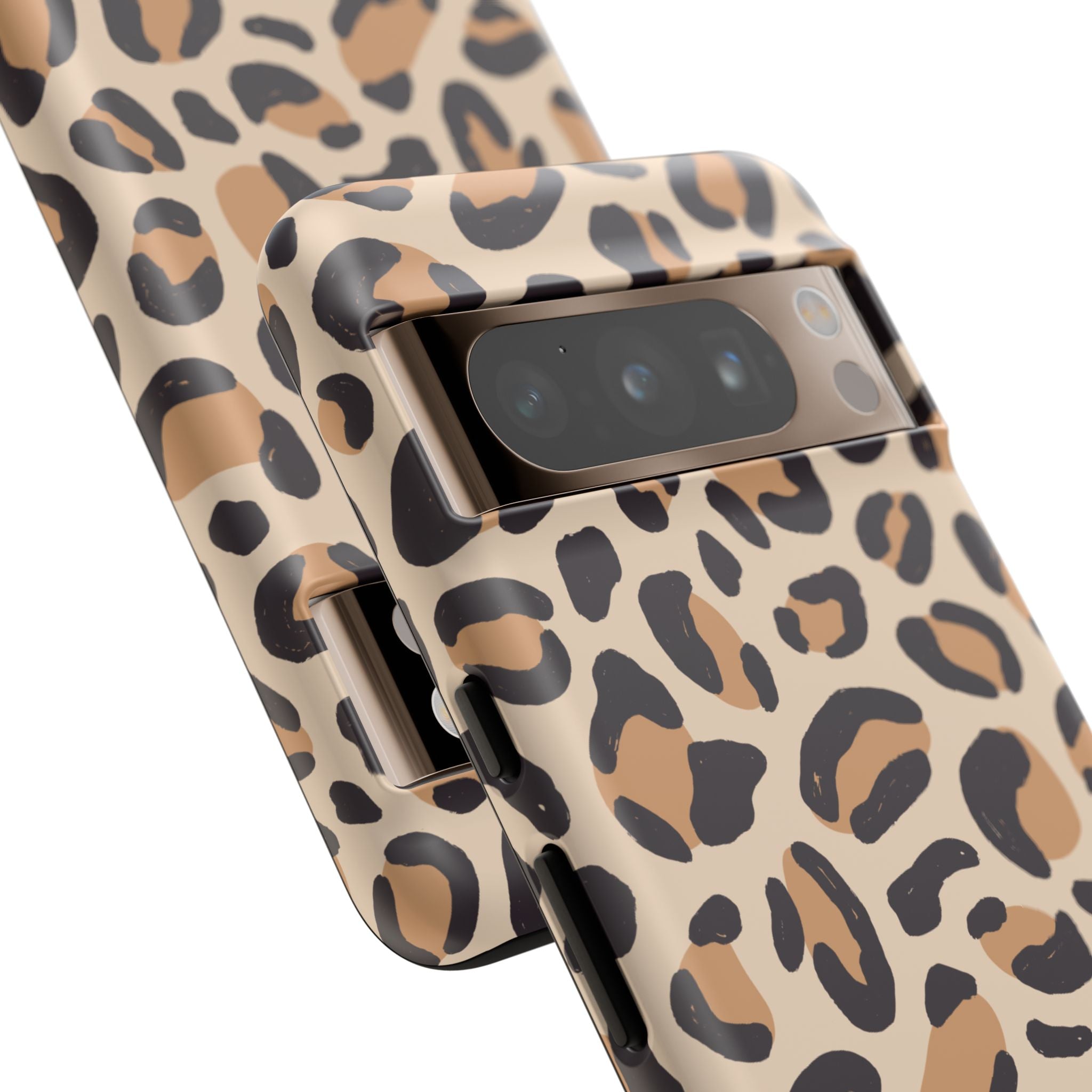 Leopard Print Tough Phone Case — Stylish Protective Phone Cover