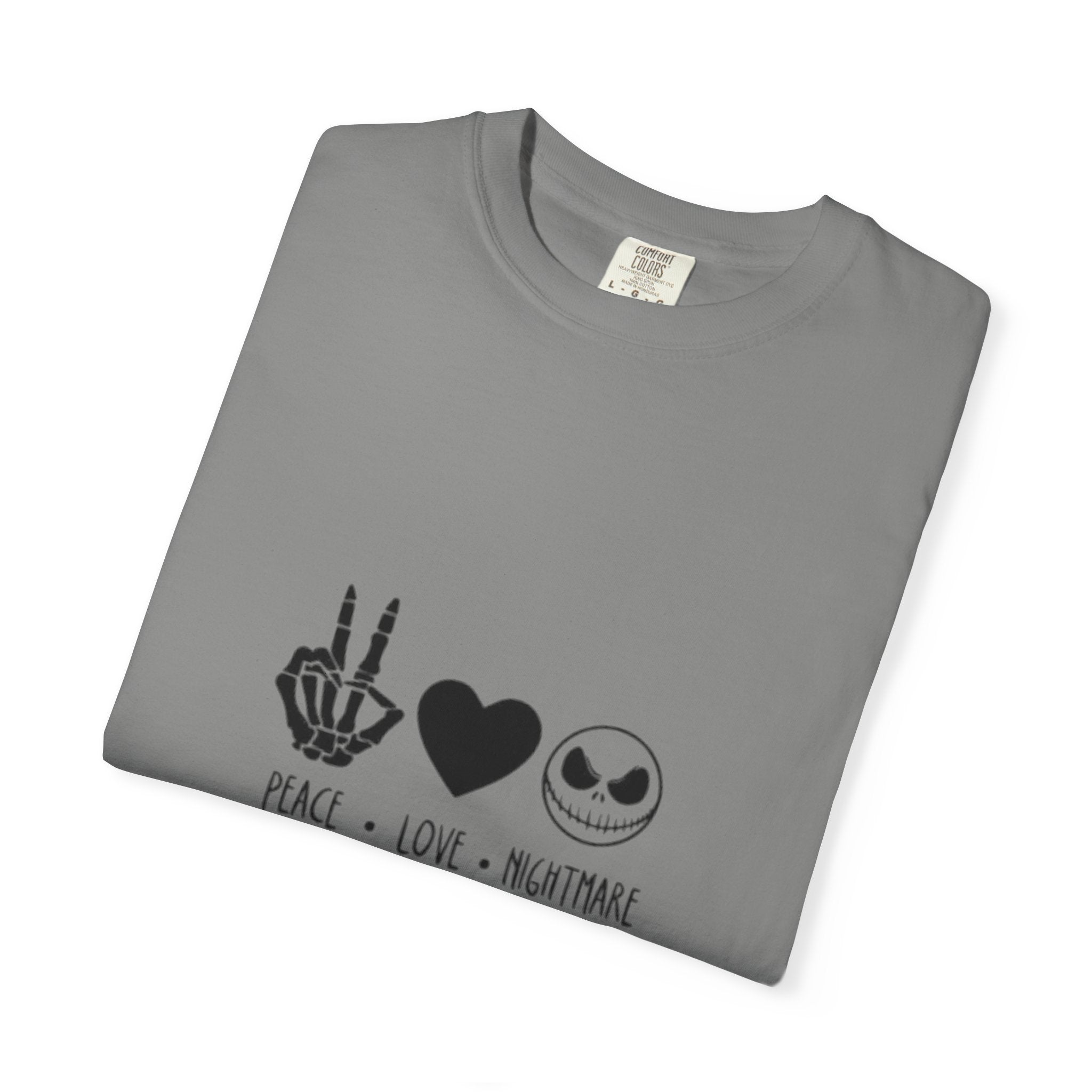 Peace • Love • Nightmare T-Shirt — Jack Skellington Inspired Graphic Tee