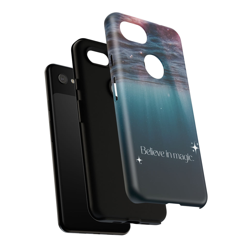 Believe in Magic Phone Case — Galaxy Ocean Phone Case