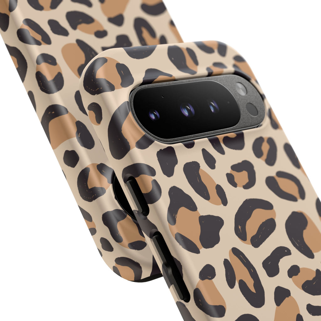 Leopard Print Tough Phone Case — Stylish Protective Phone Cover