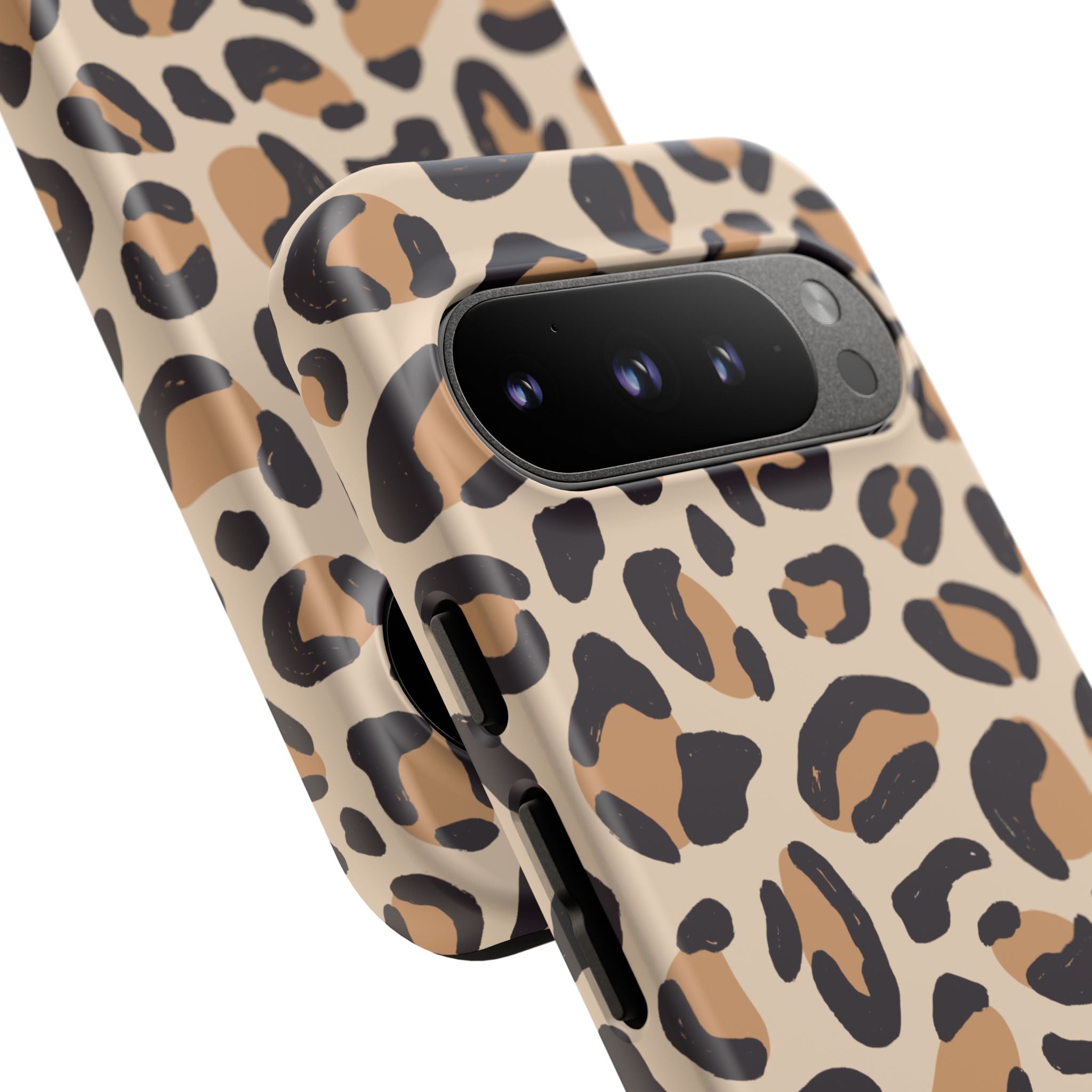 Leopard Print Tough Phone Case — Stylish Protective Phone Cover