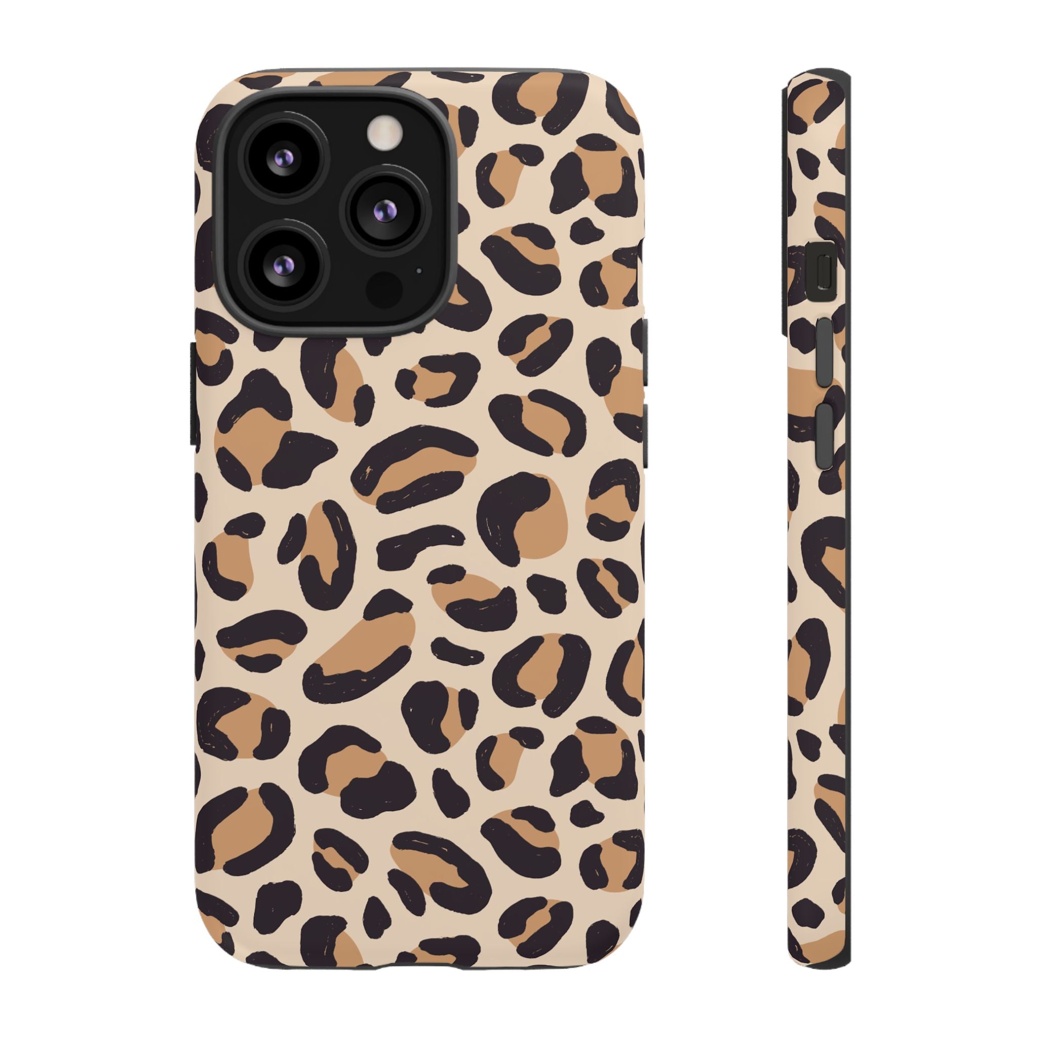 Leopard Print Tough Phone Case — Stylish Protective Phone Cover