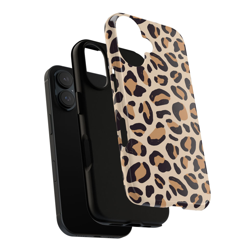 Leopard Print Tough Phone Case — Stylish Protective Phone Cover