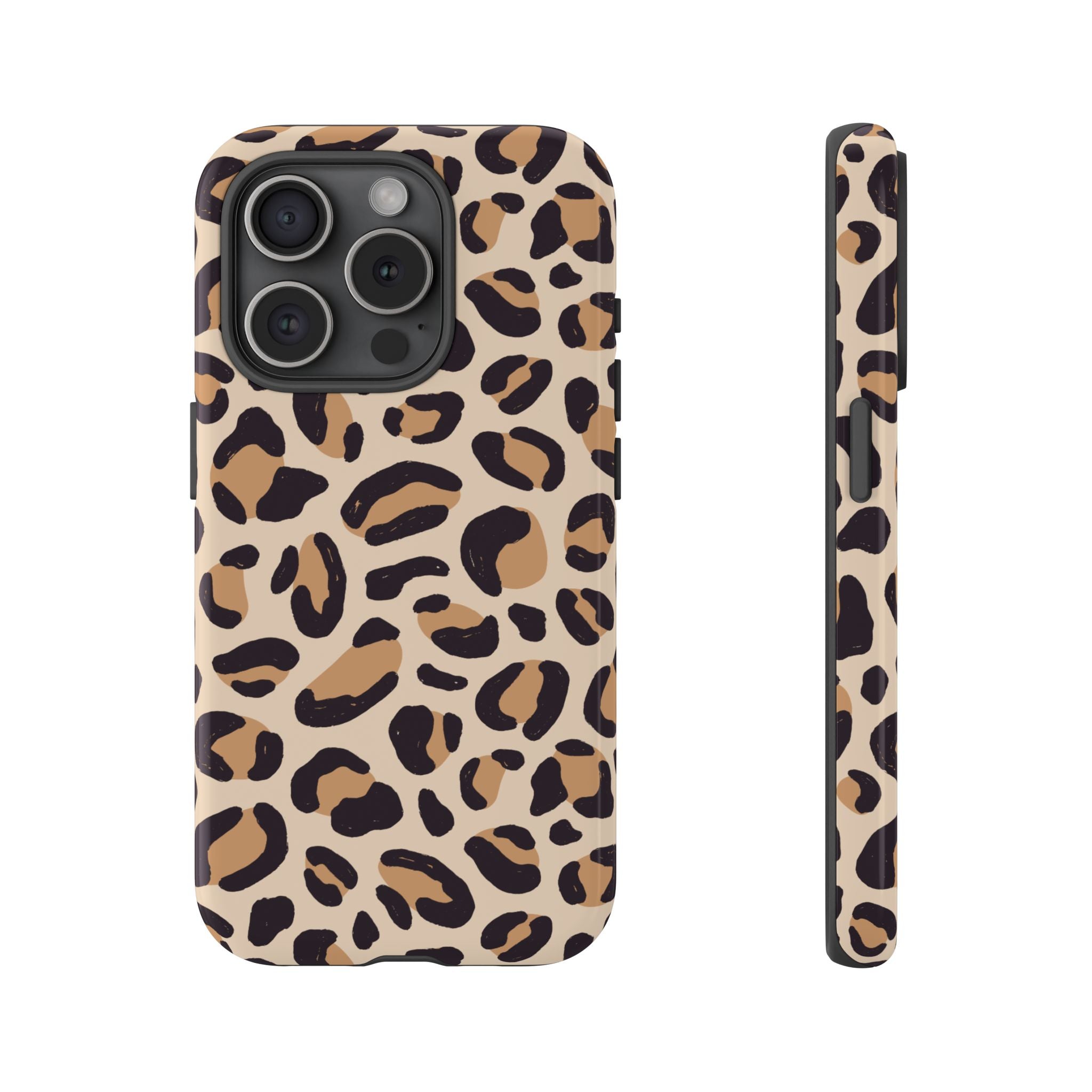 Leopard Print Tough Phone Case — Stylish Protective Phone Cover