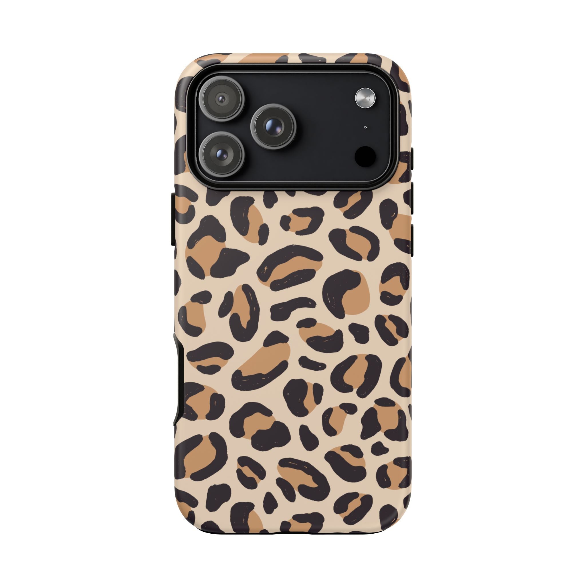 Leopard Print Tough Phone Case — Stylish Protective Phone Cover