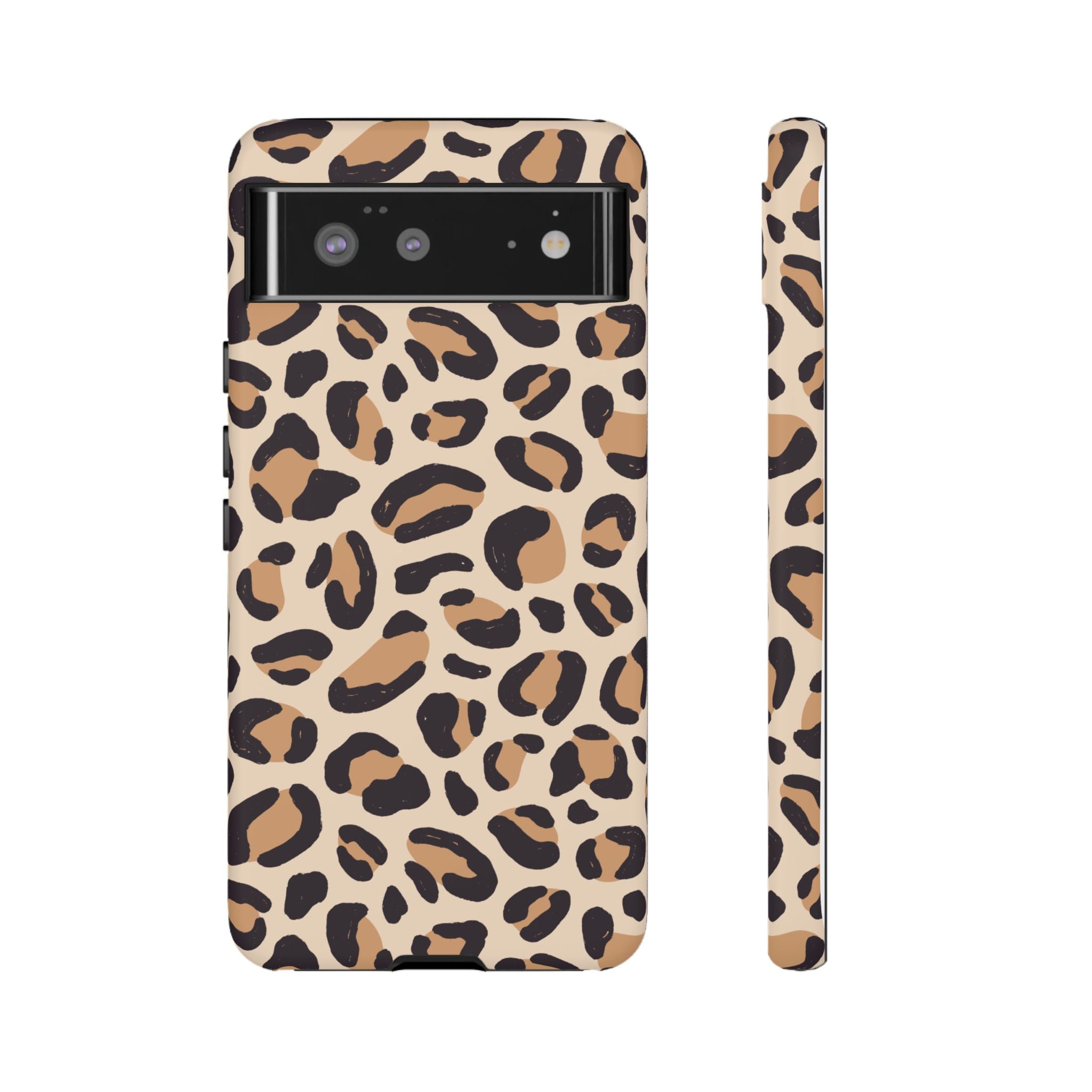 Leopard Print Tough Phone Case — Stylish Protective Phone Cover