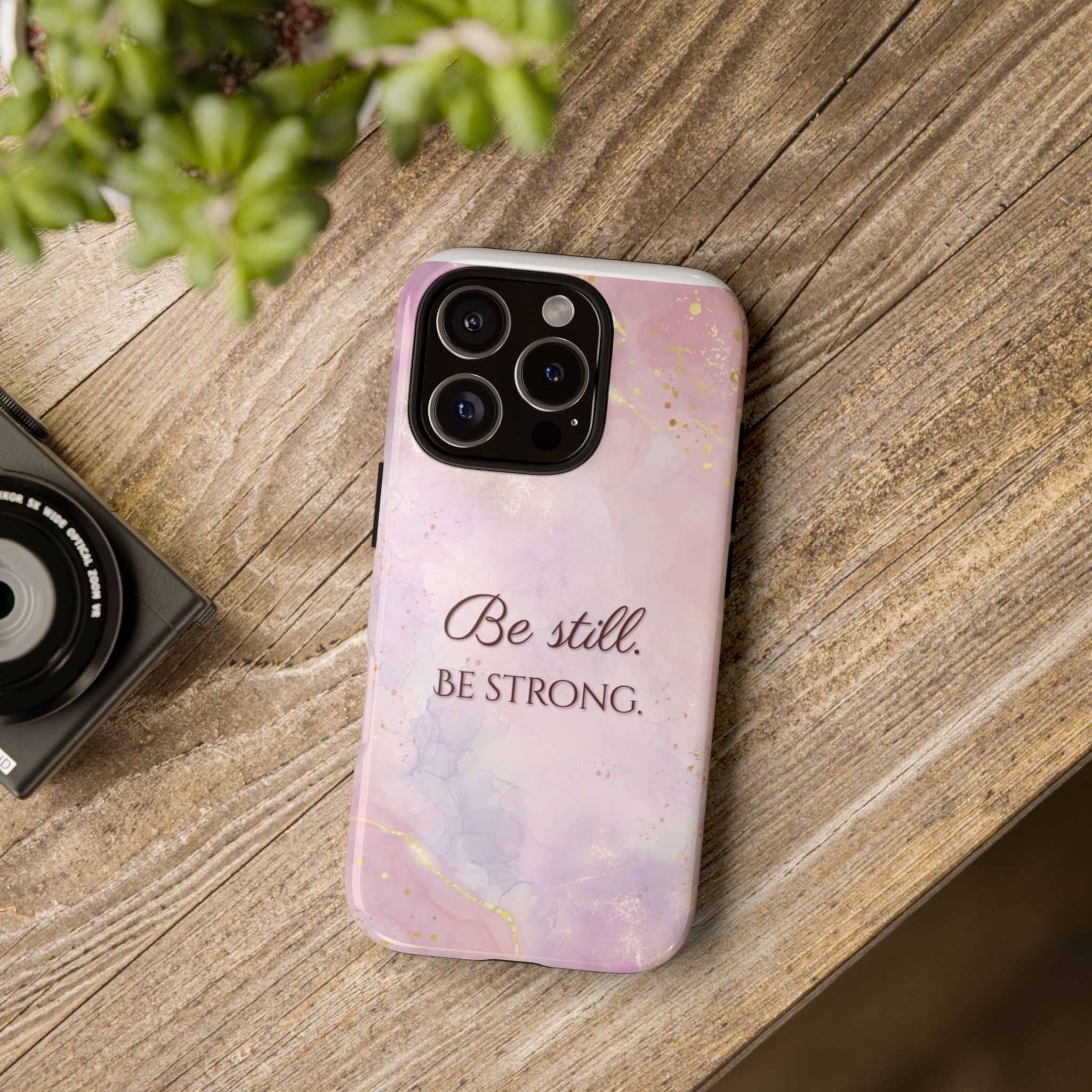 Be Still, Be Strong Marble Phone Case