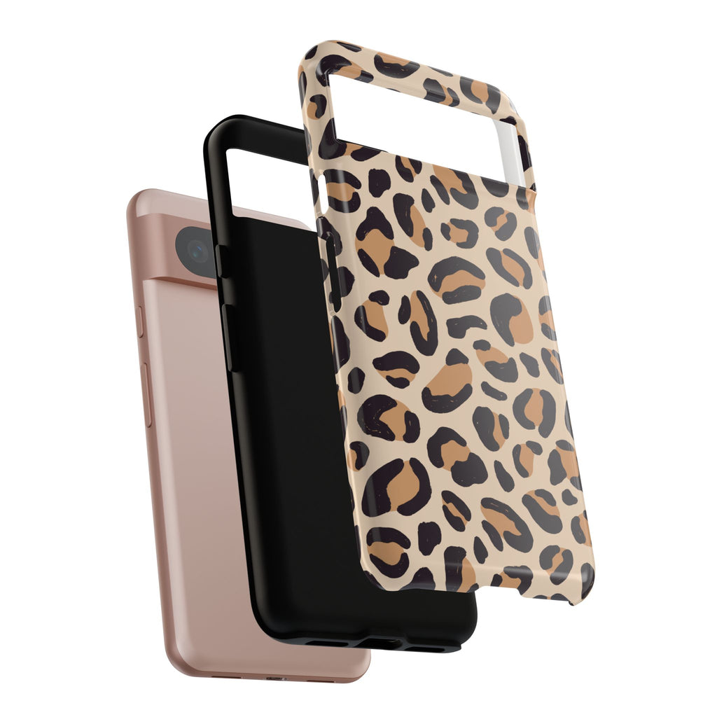 Leopard Print Tough Phone Case — Stylish Protective Phone Cover